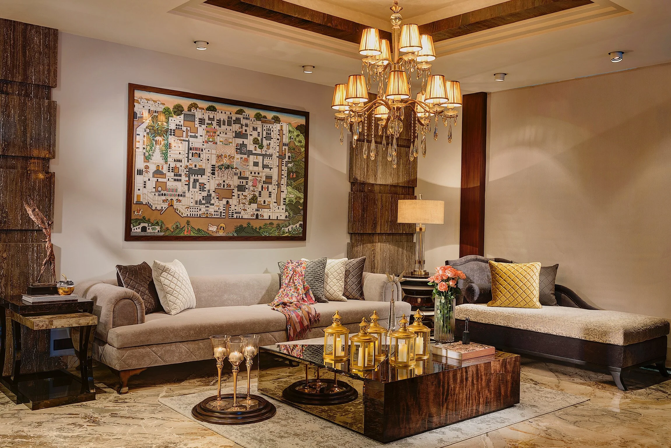 Along with the dining area, the living room is where the actions happens! For a statement look that creates a focal point at the center of your gathering, group together a selection of lanterns on the coffee table. You could go big and place two or …