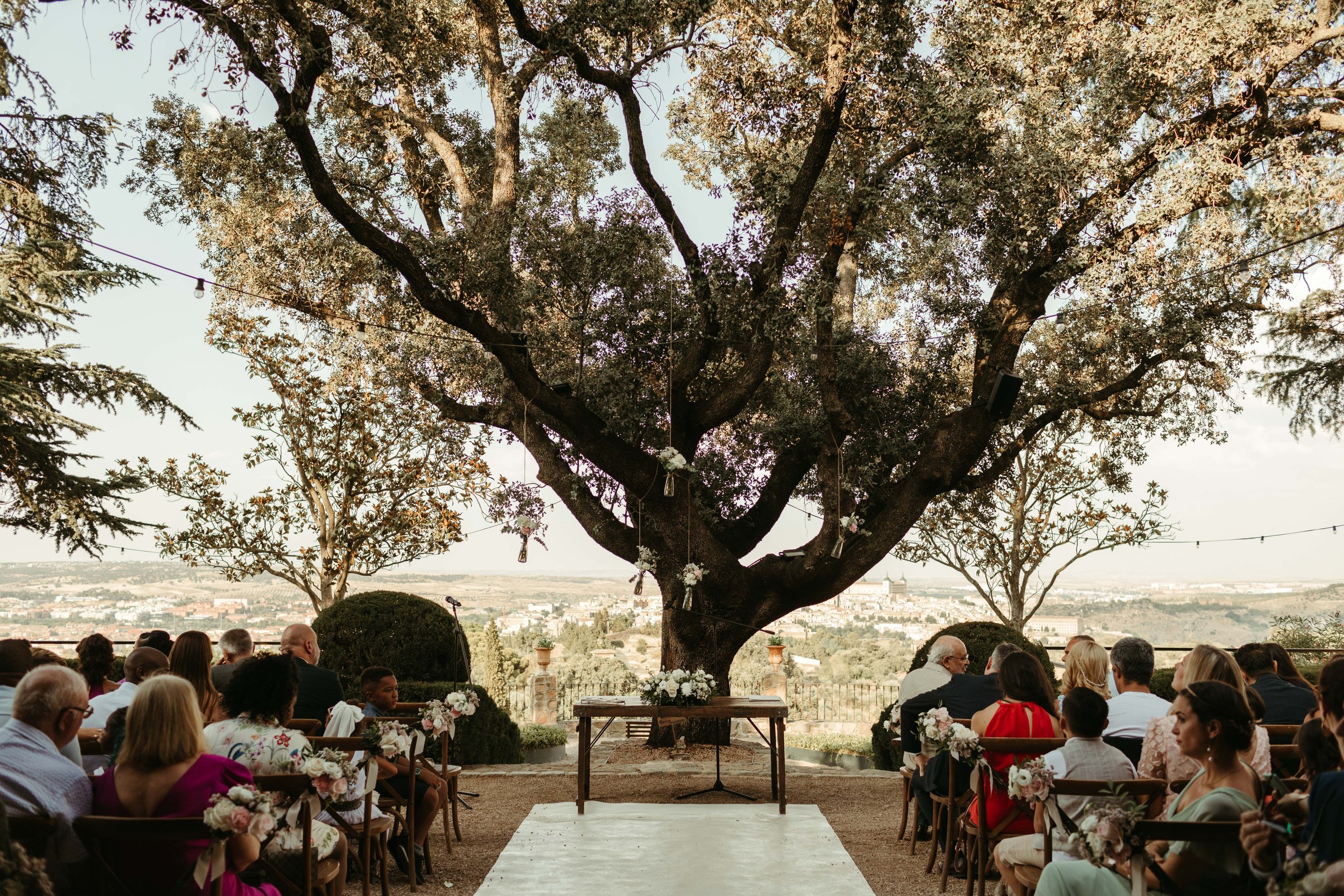 Boda en El Cigarral de las Mercedes con vistas a Toledo