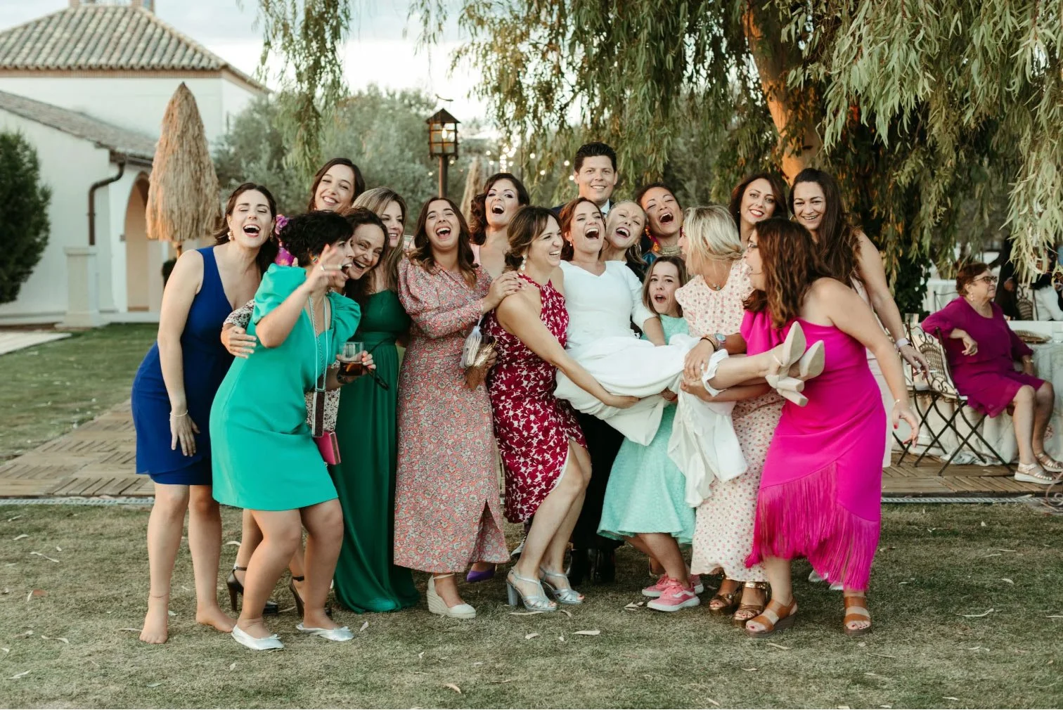 Momento de diversión de los invitados en la Finca Ventalama