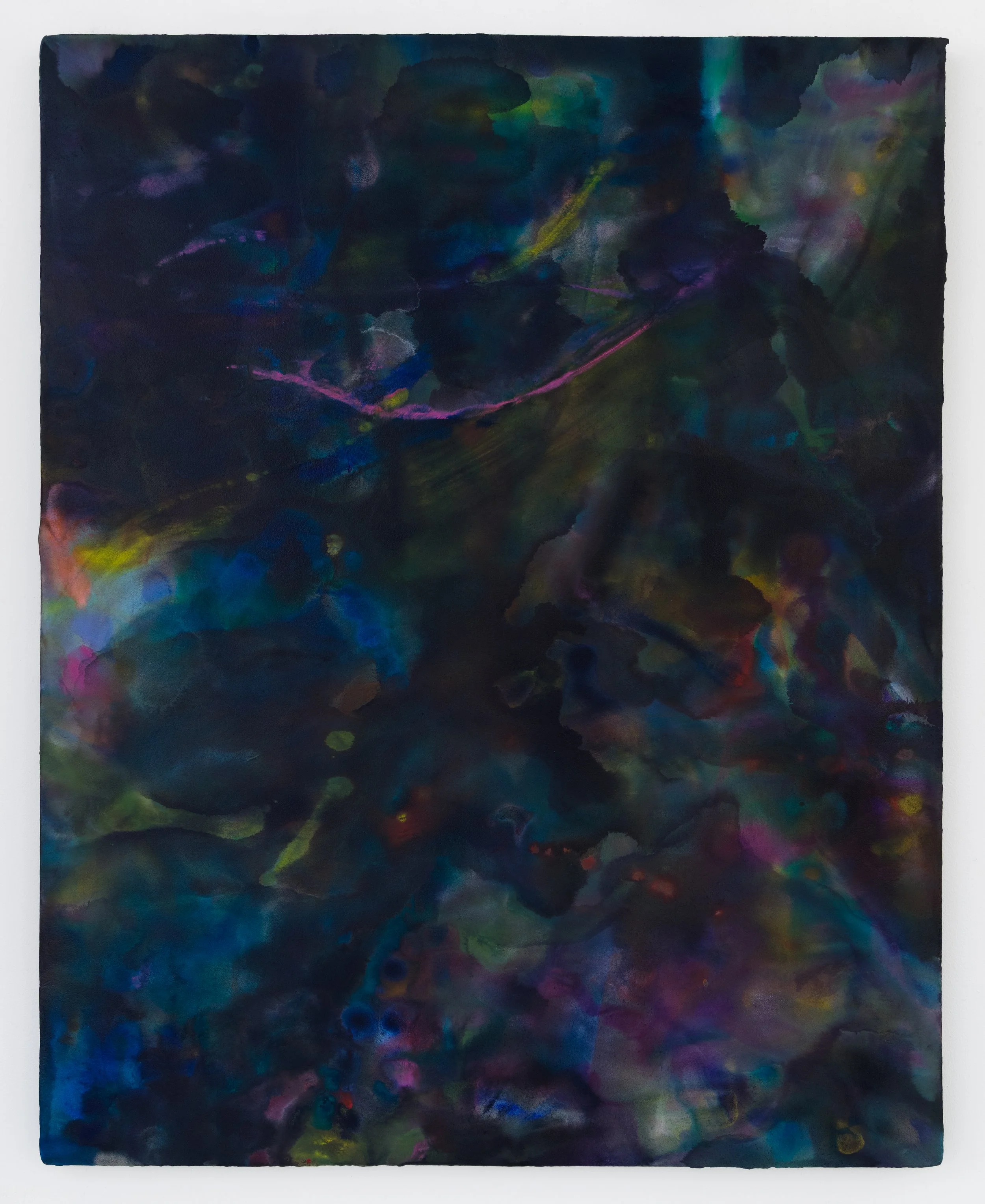 Tzimtzum (Radiate), 2026 
Acrylic on panel 
50 x 40 inches
