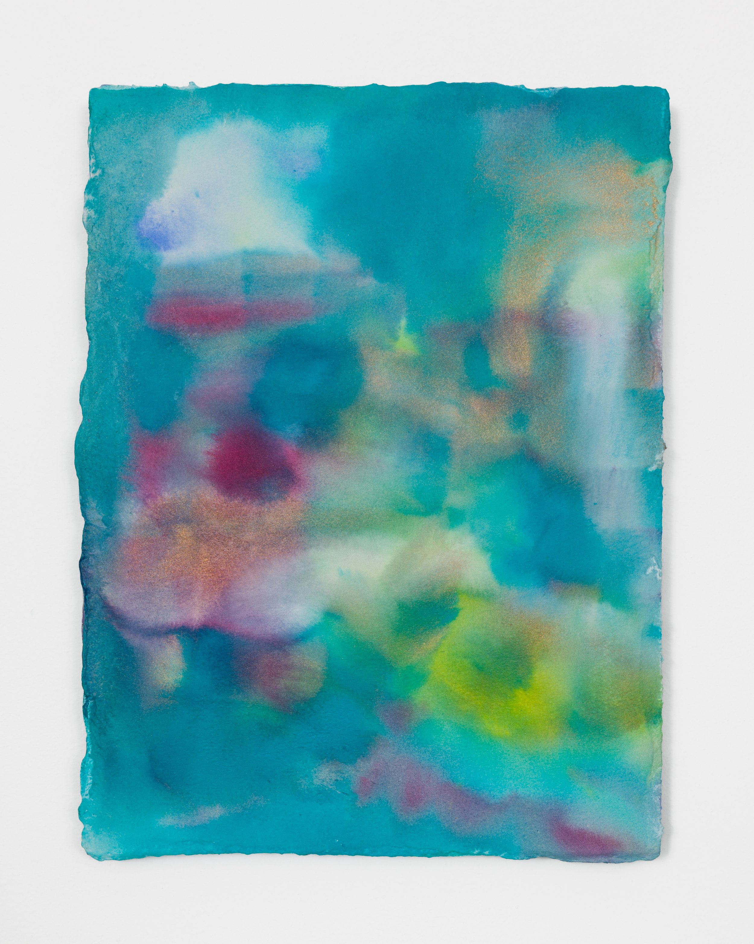 Untitled (Turquoise 1), 2024 
Acrylic on panel 
12 x 9 inches