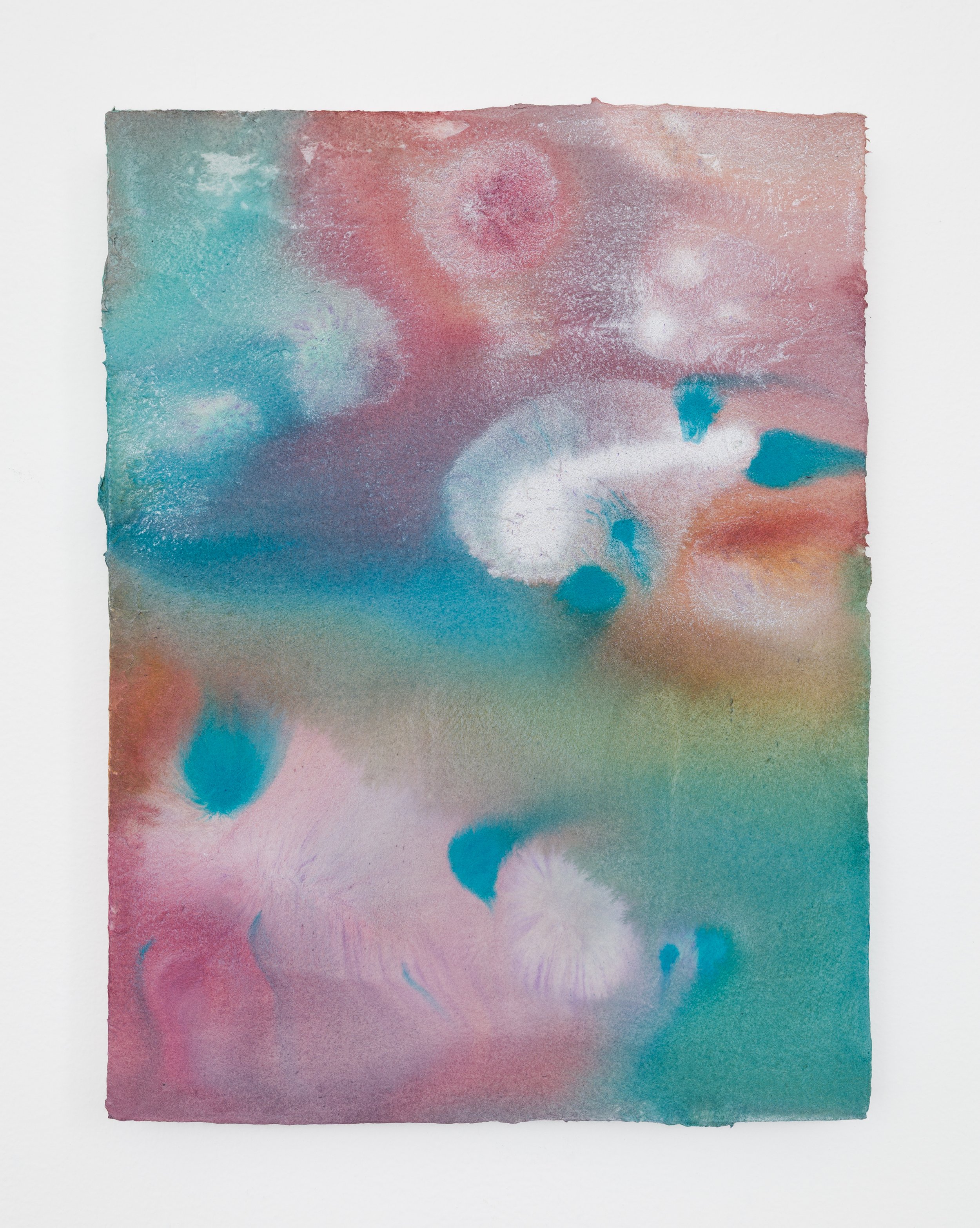 Untitled (Pink/Pearl), 2024 
Acrylic on panel 
12 x 9 inches