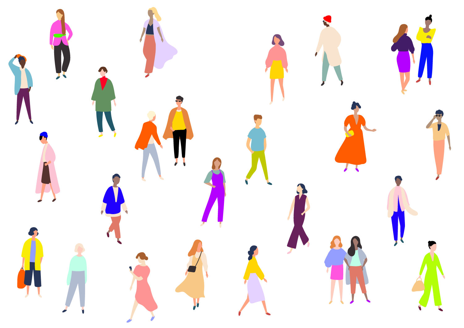 modern paper dolls