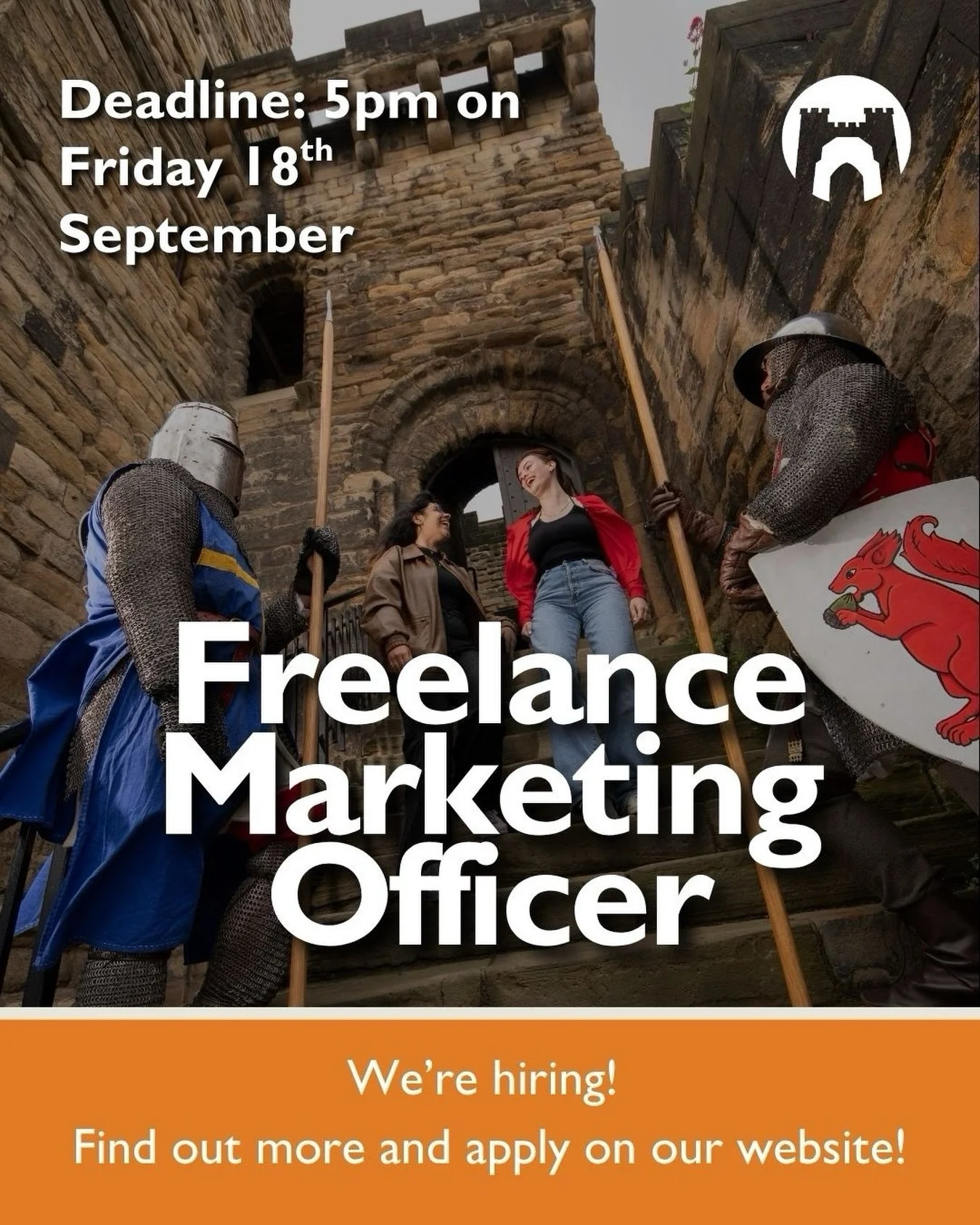 📣 WE&rsquo;RE HIRING!📣

We&rsquo;re looking for a Freelance Marketing Officer to join us from September&ndash;December 2026.

If you&rsquo;re a creative marketer who loves social media, photography, video, storytelling and heritage, this could be t