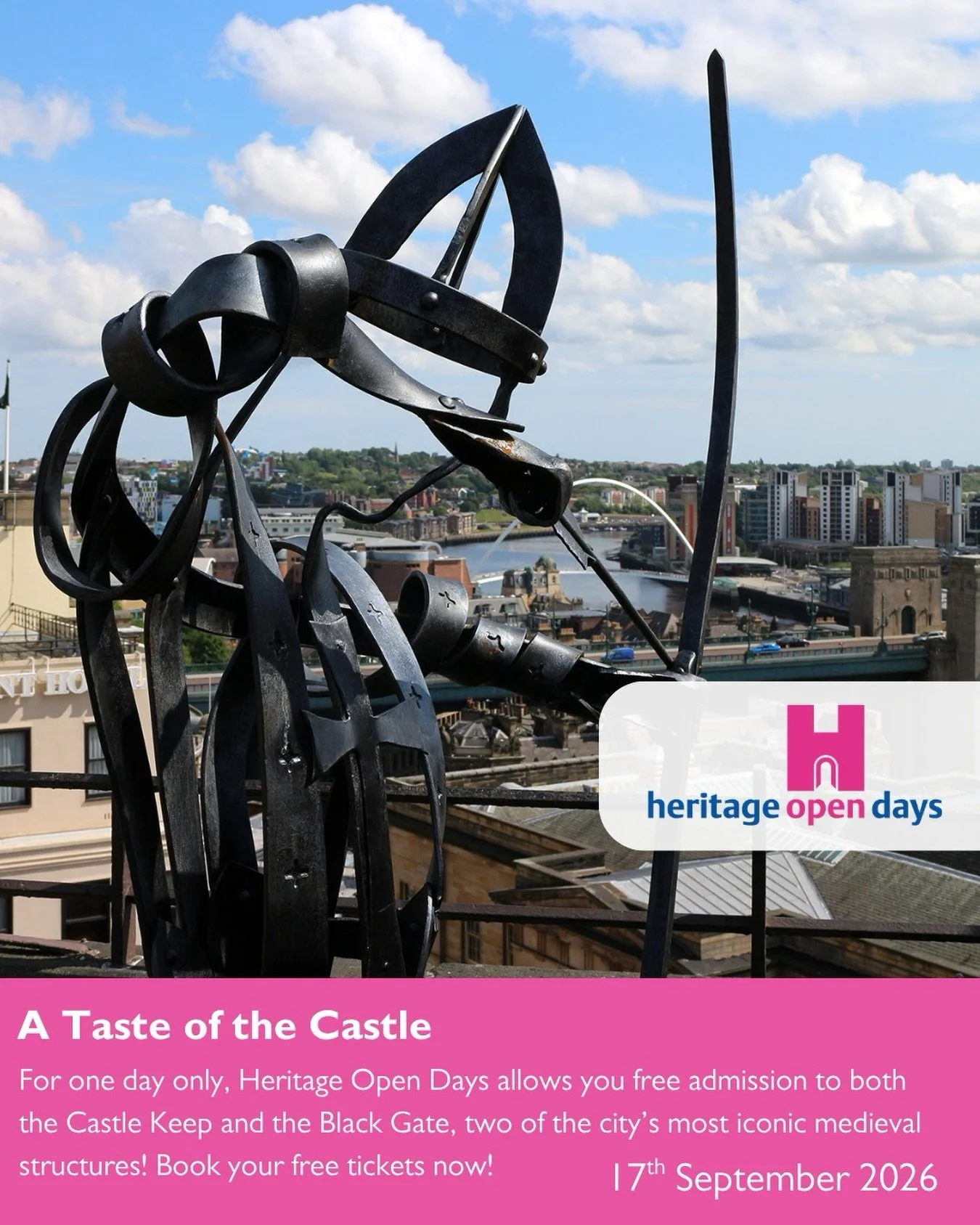 👀🏰 Ever wondered what&rsquo;s inside Newcastle Castle?

Now&rsquo;s your chance to find out!

For one day only, Newcastle Castle is opening its doors for FREE as part of Heritage Open Days. Explore the Castle Keep and Black Gate, and climb to the r