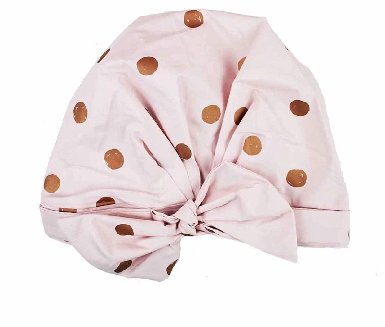 Luxe Shower Cap-Blush Dot