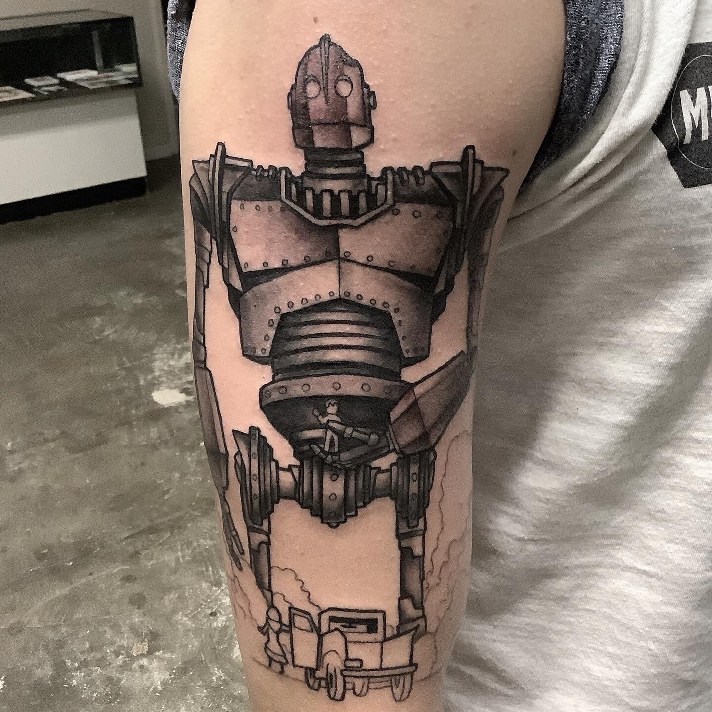 Dope iron giant tattoo I got to  Forever Stained Tattoo  Facebook
