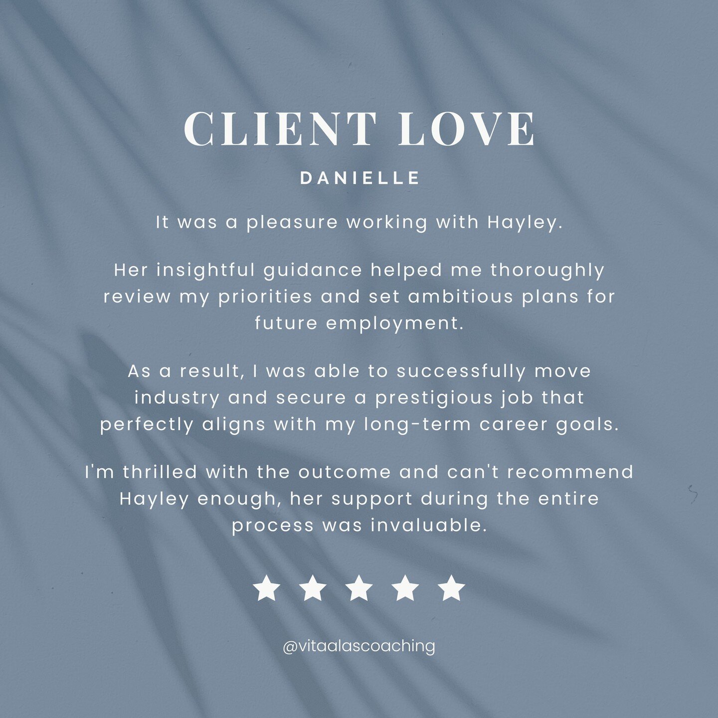 It's such a great feeling when clients send testimonials like this! 

If you're feeling stuck in your life &amp;/or career, I'm here to help!

I work with people at all levels, from grads to senior executives, to create a roadmap for their life &amp;