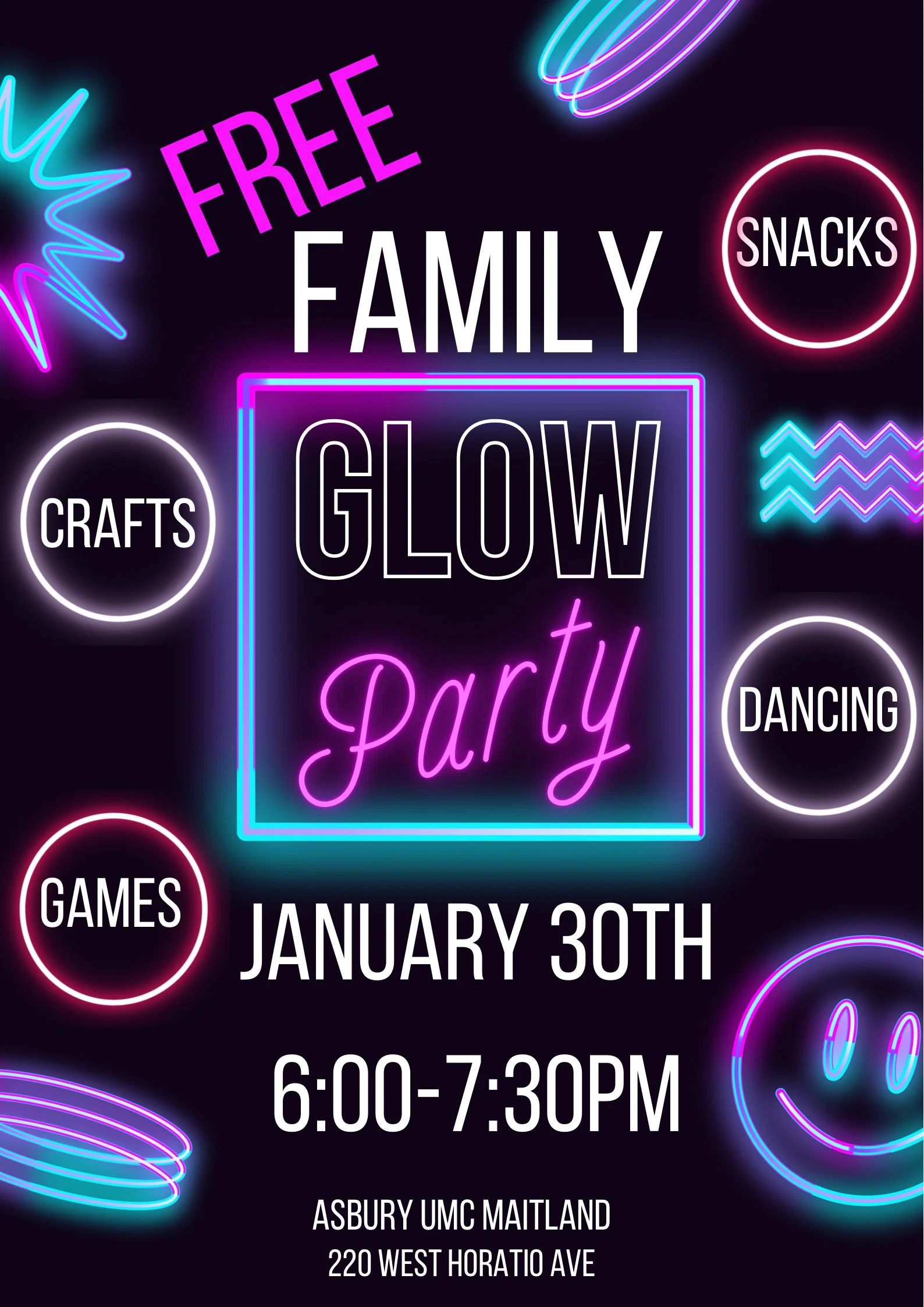 Family Glow Party 