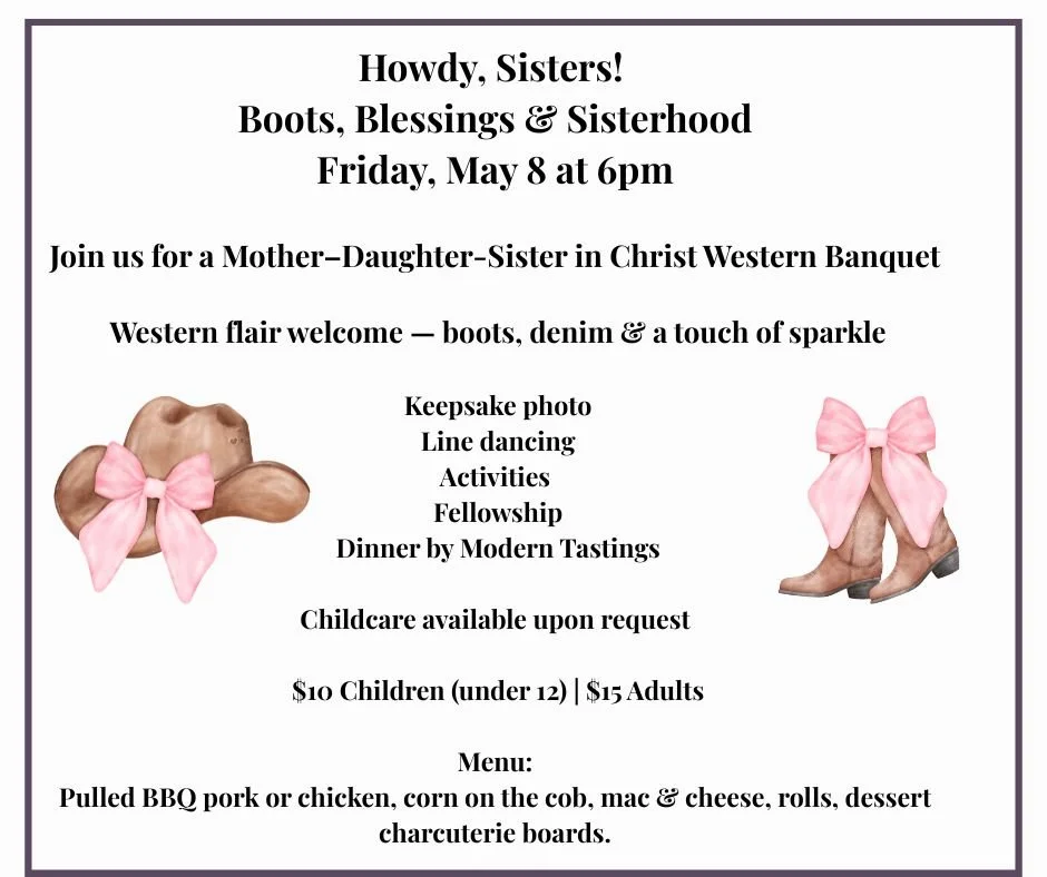 Mother-Daughter-Sister in Christ Western Banquet