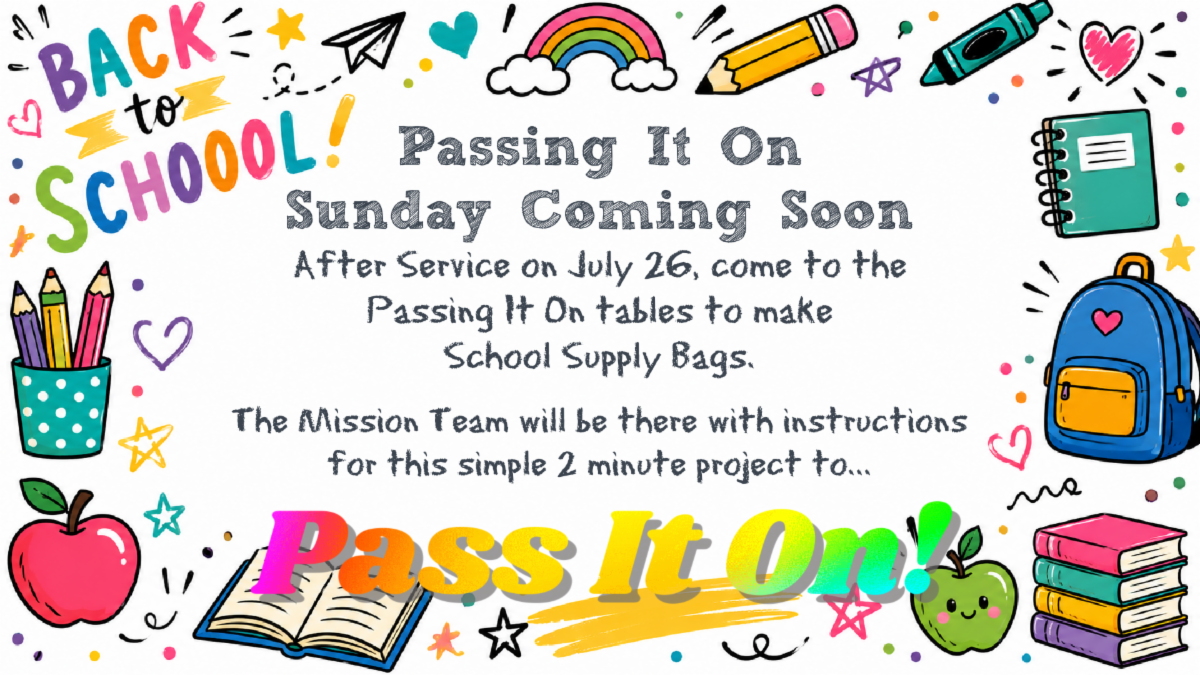 Passing it on Sunday