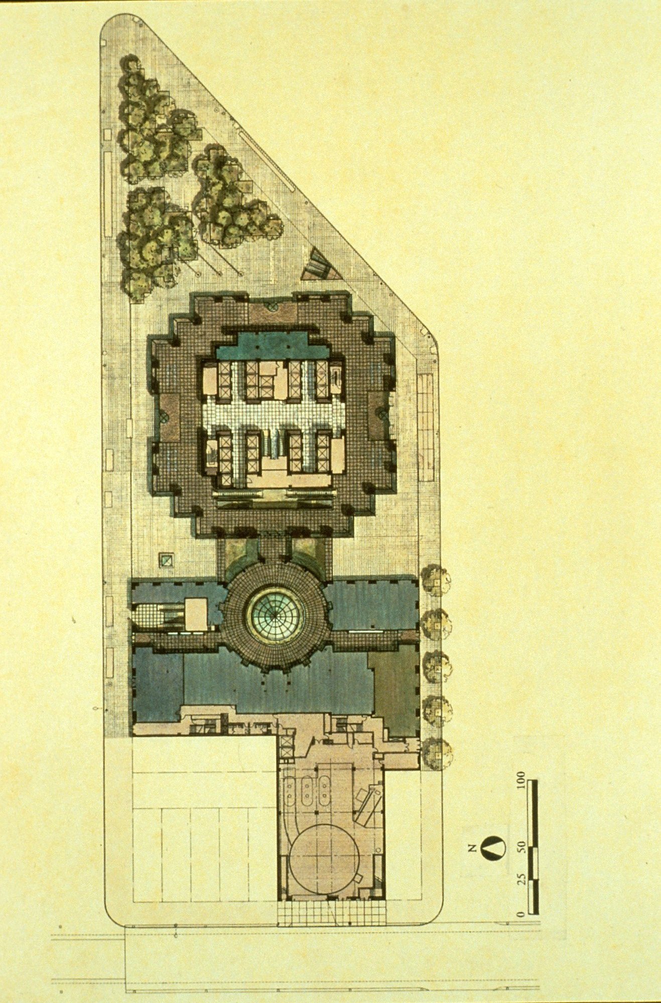  One Court Square site plan.  