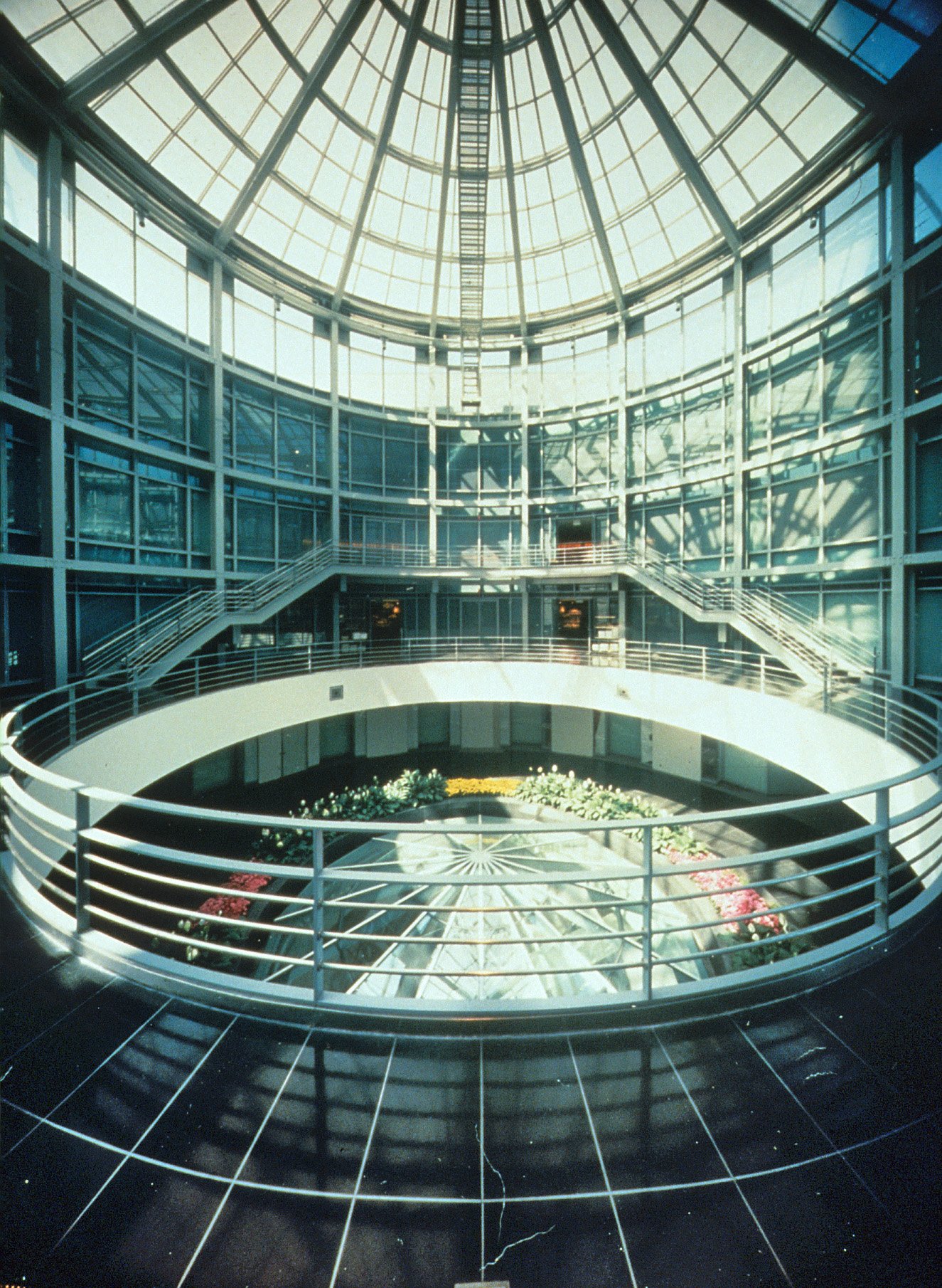  The atrium provides a food court and seating to tenants and the public. 