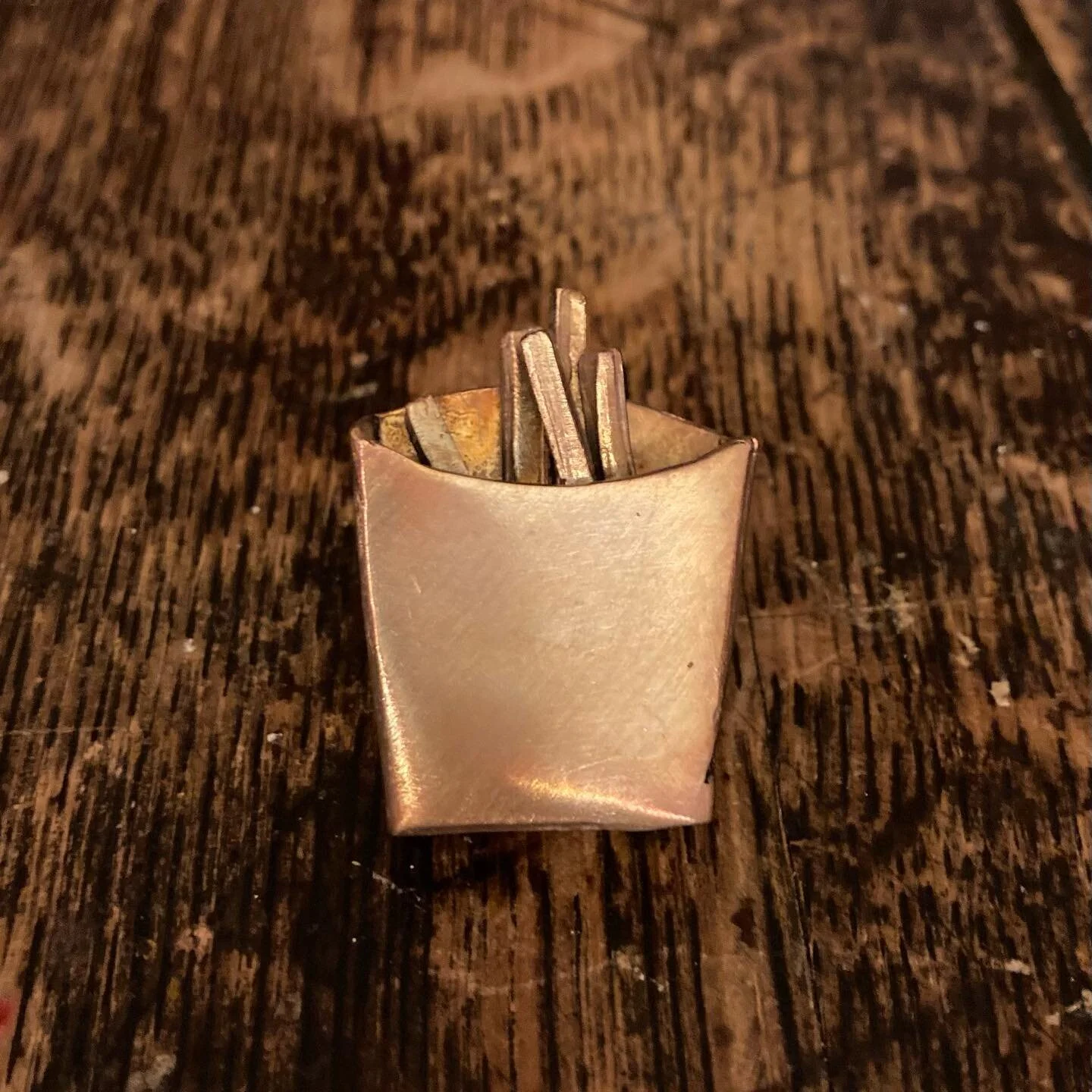 First in a series of Baltimore Gold Weights, based on Akan bronzes from long ago. Swipe to see 2nd in series, then 2 actual Akan bronzes, my inspo