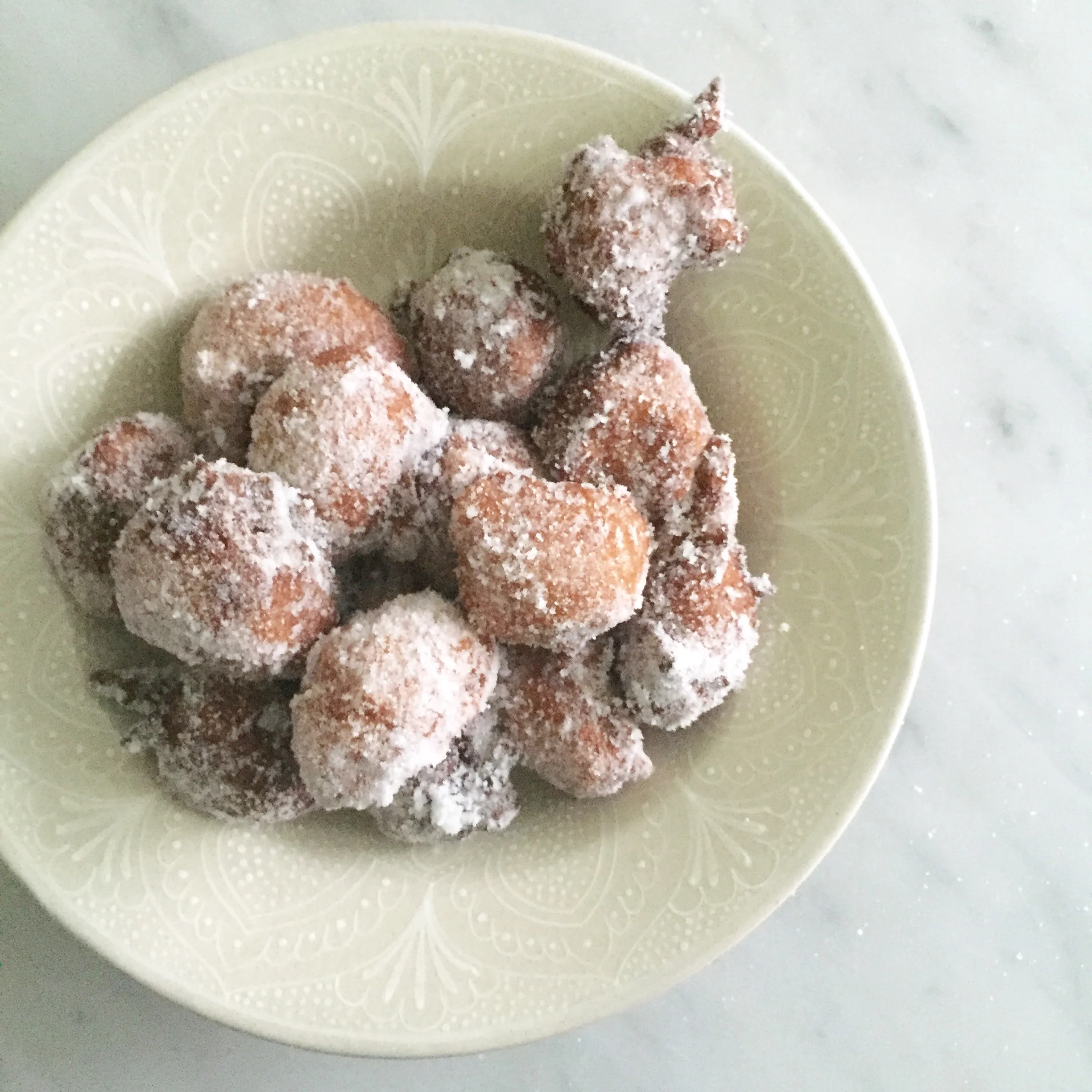 Castagnole: Chestnut and Apple Fritters