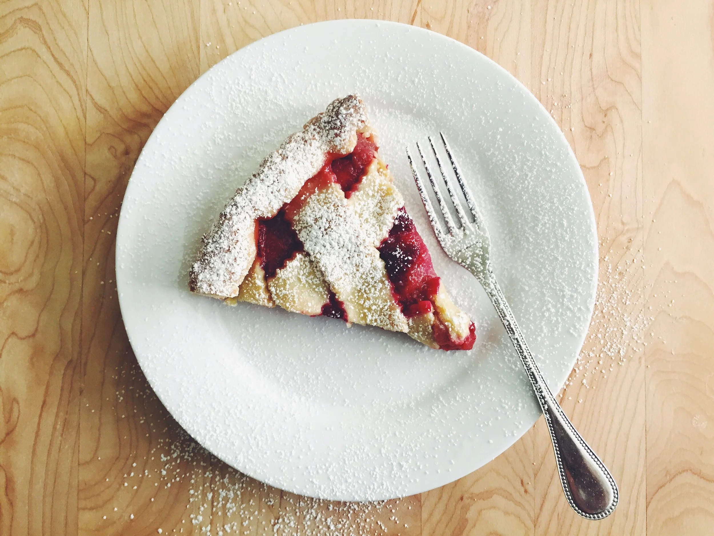 Raspberry-Strawberry-Rhubarb Crostata