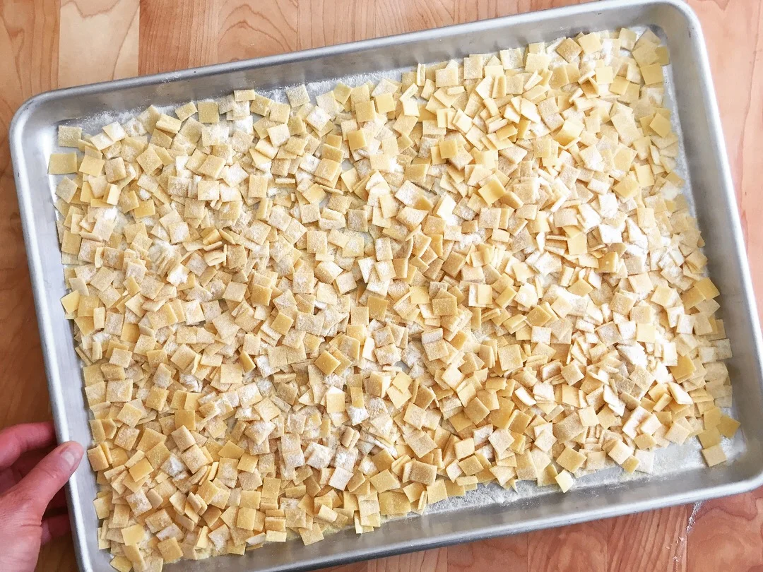 Quadrucci ~ Homemade Pasta Squares