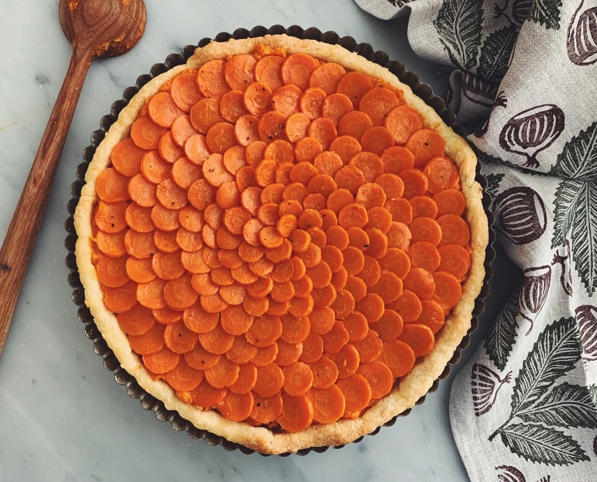 Savory Carrot Crostata, a Vintage Recipe from La Cucina Italiana