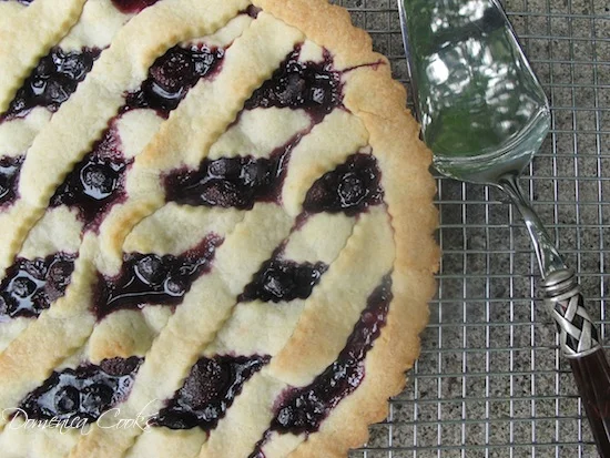 Double Blueberry Crostata