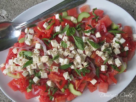 Tomato and Watermelon Salad