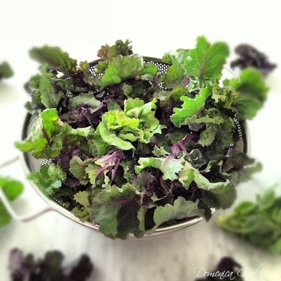 Sautéed Kale Sprouts with Sliced Almonds and Parmigiano Cheese