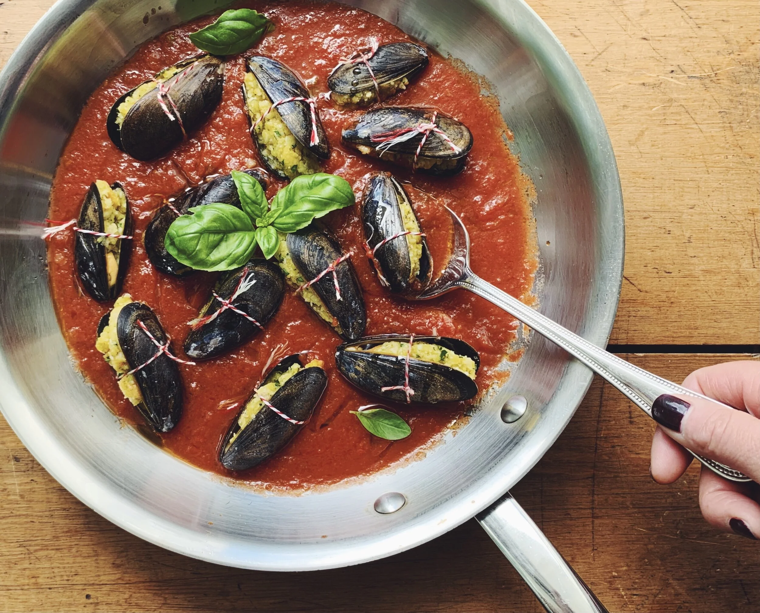 LUNCH ON A TRABOCCO: Homemade Spaghetti alla Chitarra and Stuffed Mussels