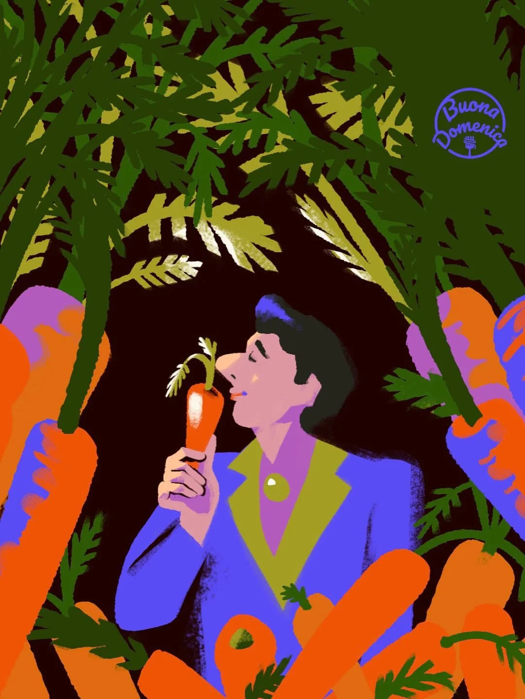 CAROTE 🥕 Carrots are the protagonist of this week&rsquo;s Buona Domenica, with two recipes: Camille, or carrot-almond cakelets, adapted slightly from @giuseppecooks lovely recipe ✨ and roast pork with carrot sauce, an adaptation of a dish I enjoyed 