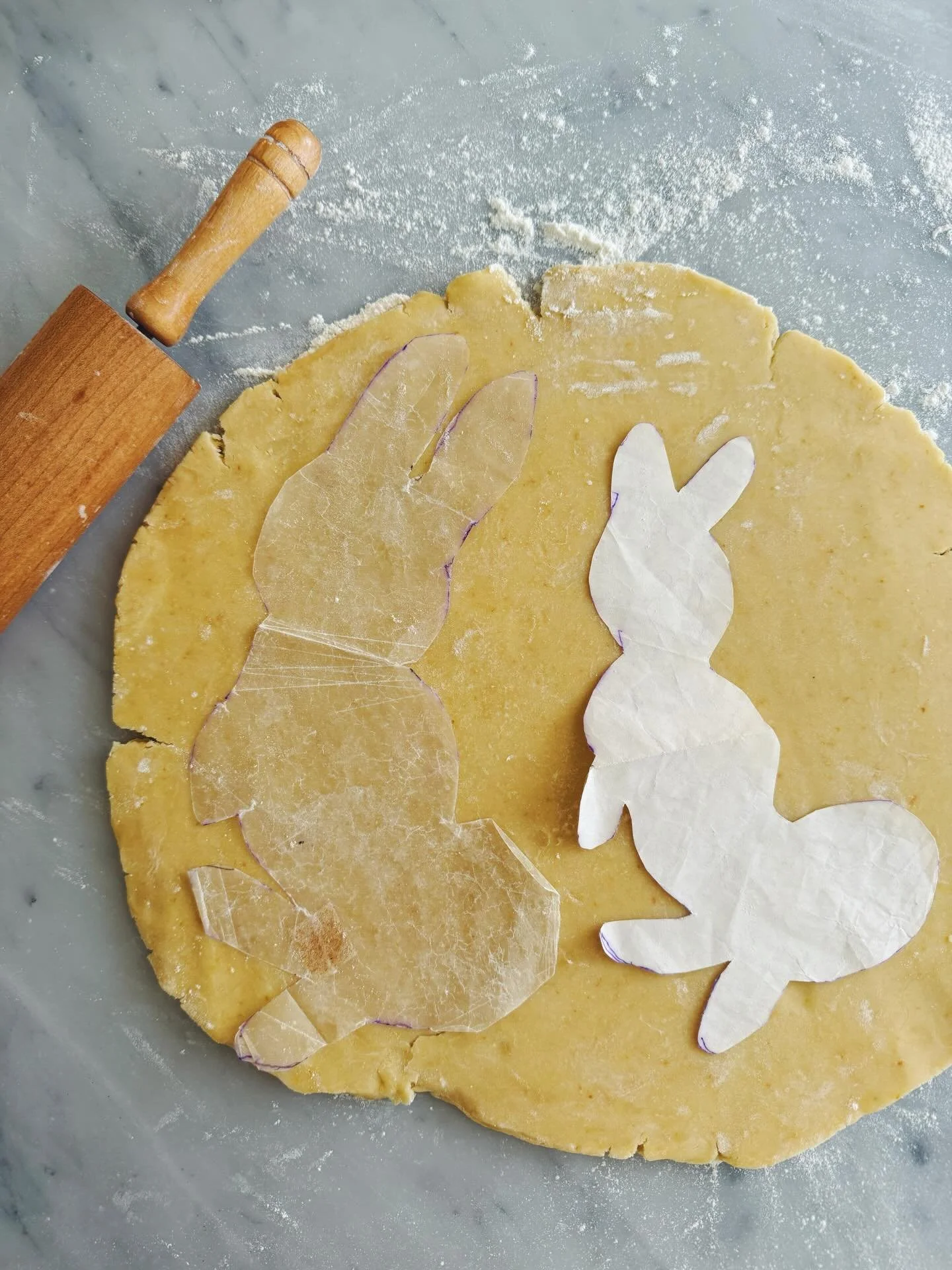 Today is my mother&rsquo;s birthday. She&rsquo;s been gone from this world for five years, and yet here she is with me today, in the kitchen. She made these giant Easter bunny patterns for my sister and me when we were little girls. I found them, car