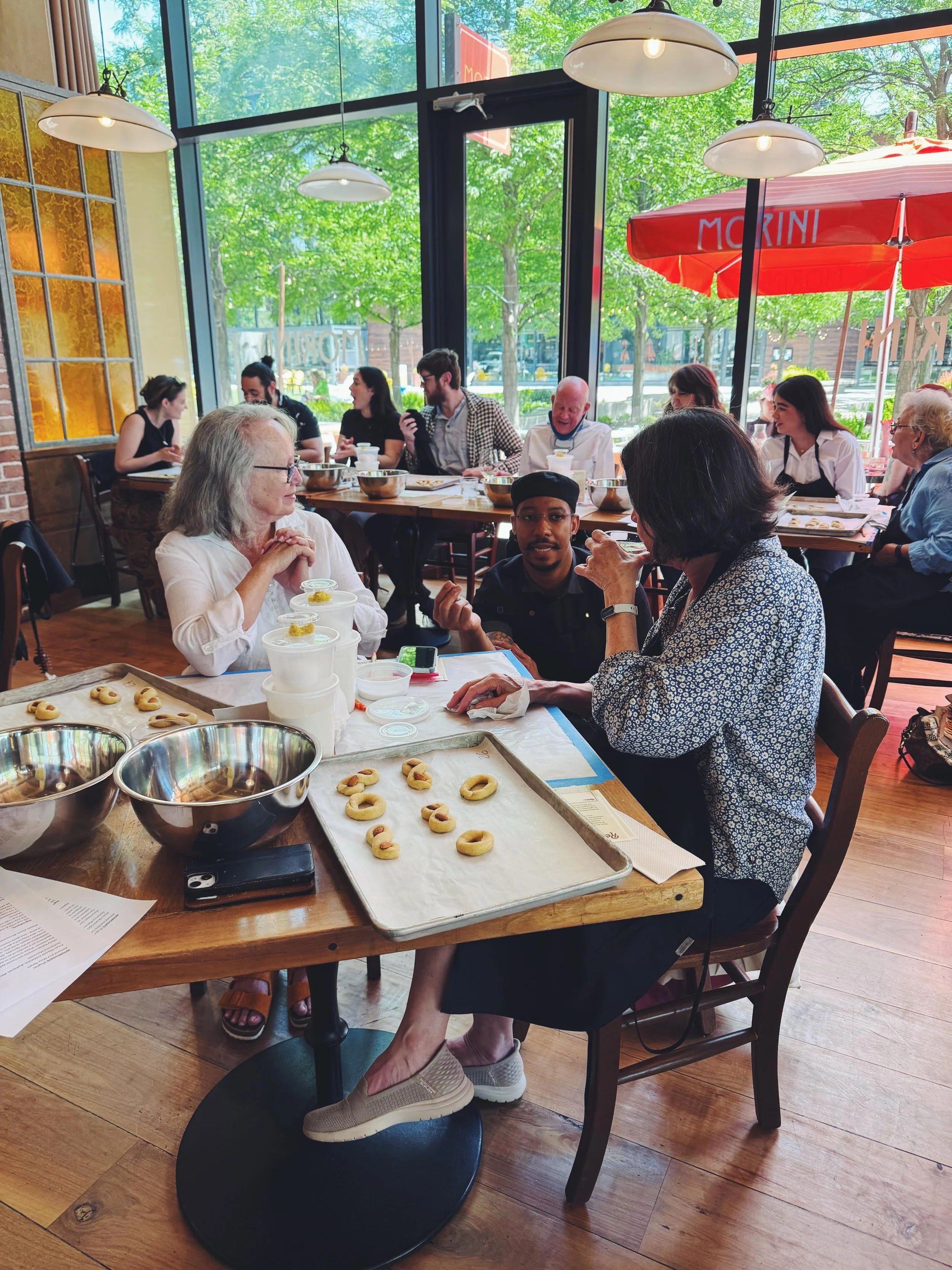A full house for our #ItalianCookies class and luncheon @osteriamorinidc. Huge thanks to Chefs Matt @adler81 and Kevin @un_apalettegetic for putting on a a fantastic event. Wonderful group of participants 👌 Thank you to all who joined us. Go forth a