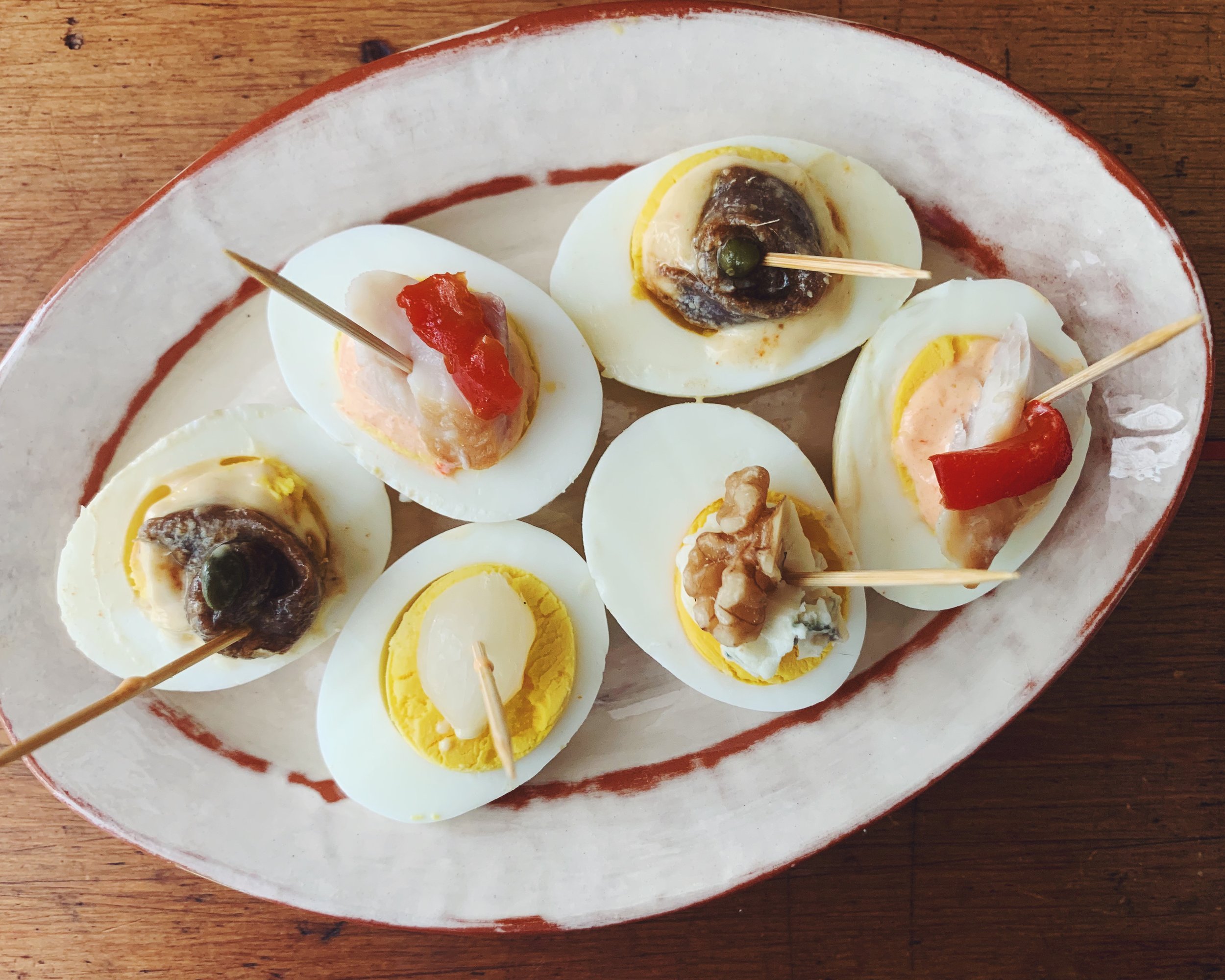 Uova Sode in Vari Modi  Hard-Boiled Eggs with Toppings — Domenica Cooks