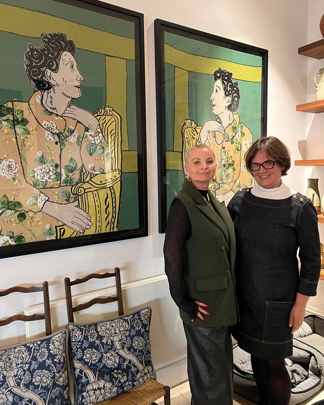Had the pleasure of visiting Imogen Hogan at her home/studio. Everything I remembered her art being when I first saw it last year. Incredibly powerful, thought provoking, story telling tapestries. We are super excited to be exhibiting @imogenhoganstu