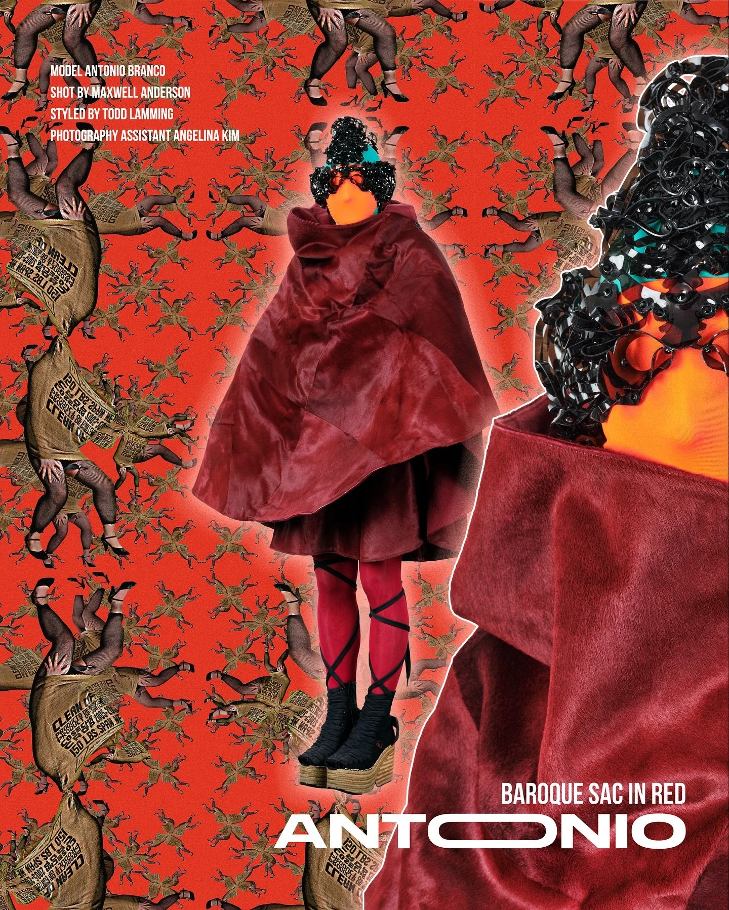 ANTONIO | Baroque Sac in red from THE HEDONIST COLLECTION.

A Series of luxury wallpapers originally by De Angelis and Garner featuring performance artist and nightlife icon Leigh Bowery. Spanning almost 40 years of context Gone Rogue is proud to rel