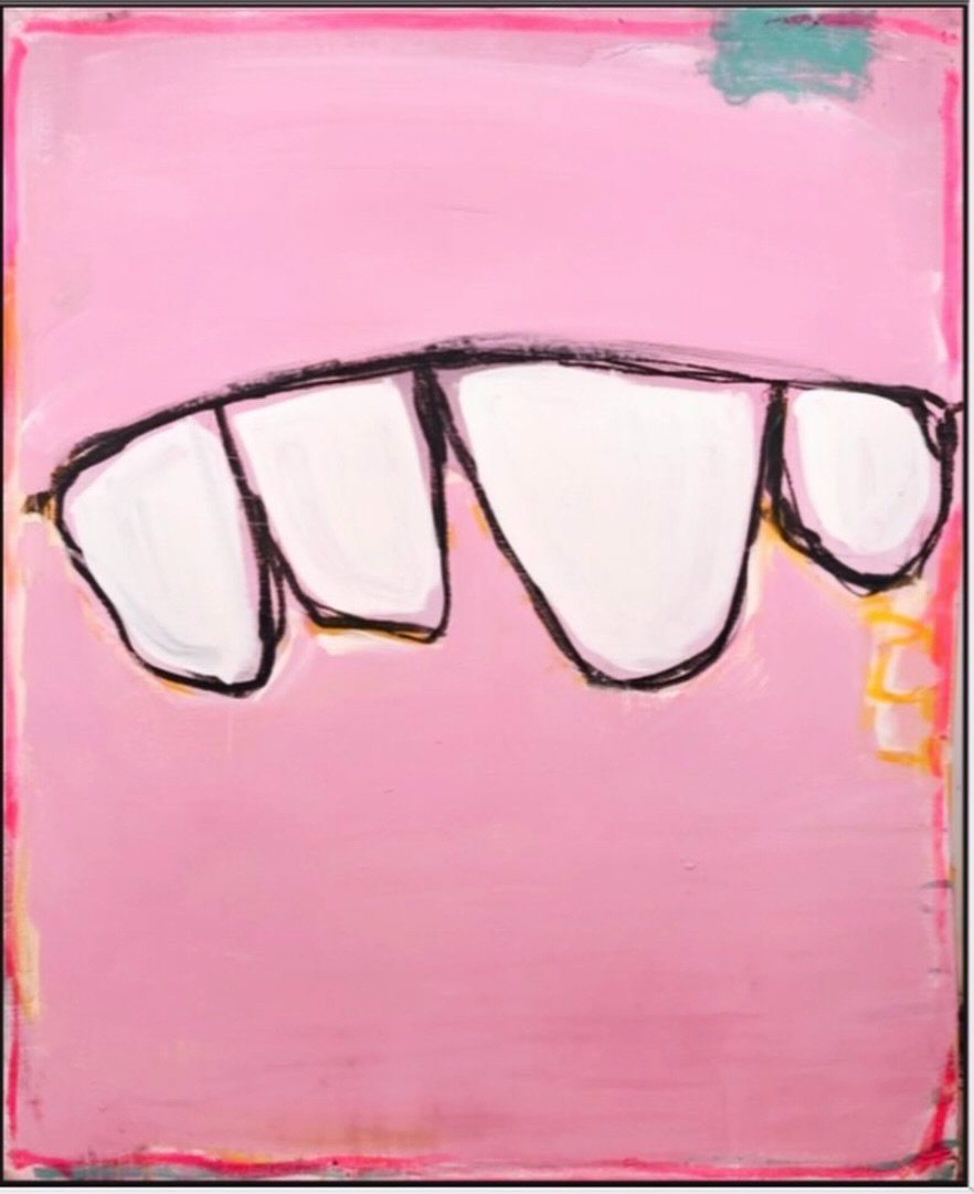 You Should Smile More - original artwork by Haus of Beau. Now available with Gone Rogue. I just love this piece and how much it makes me smile every time I see it. Hope it goes to a good forever home and spreads the love there. #orignalartwork #suppo