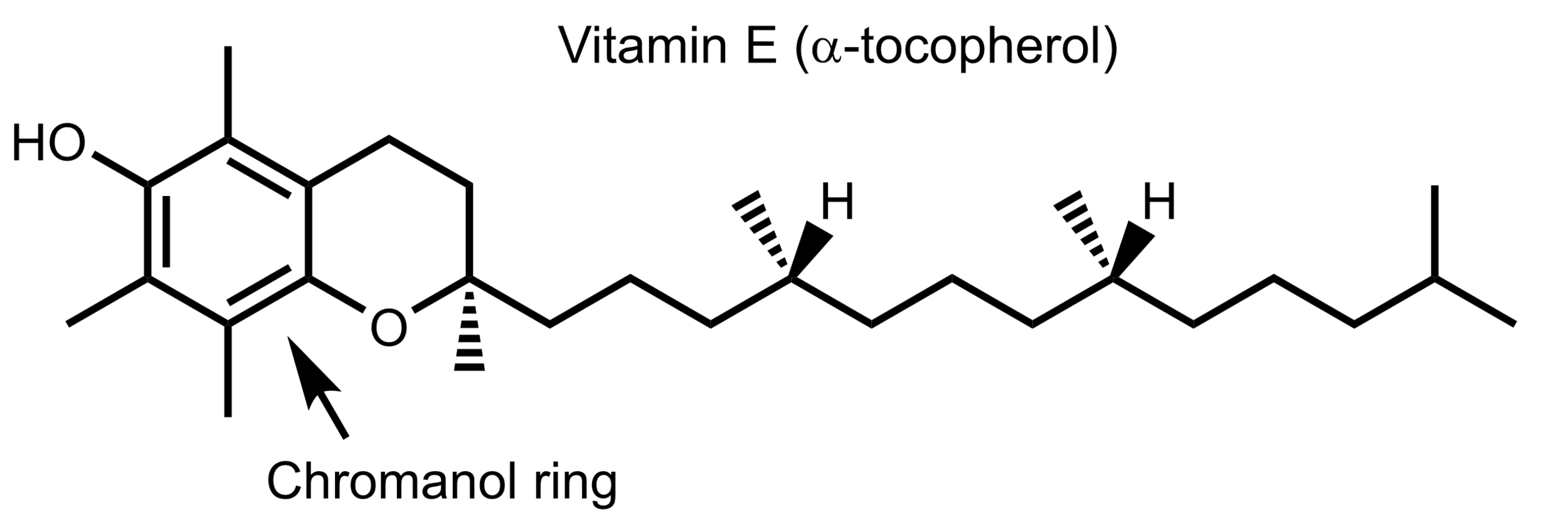 presentation of vitamin e