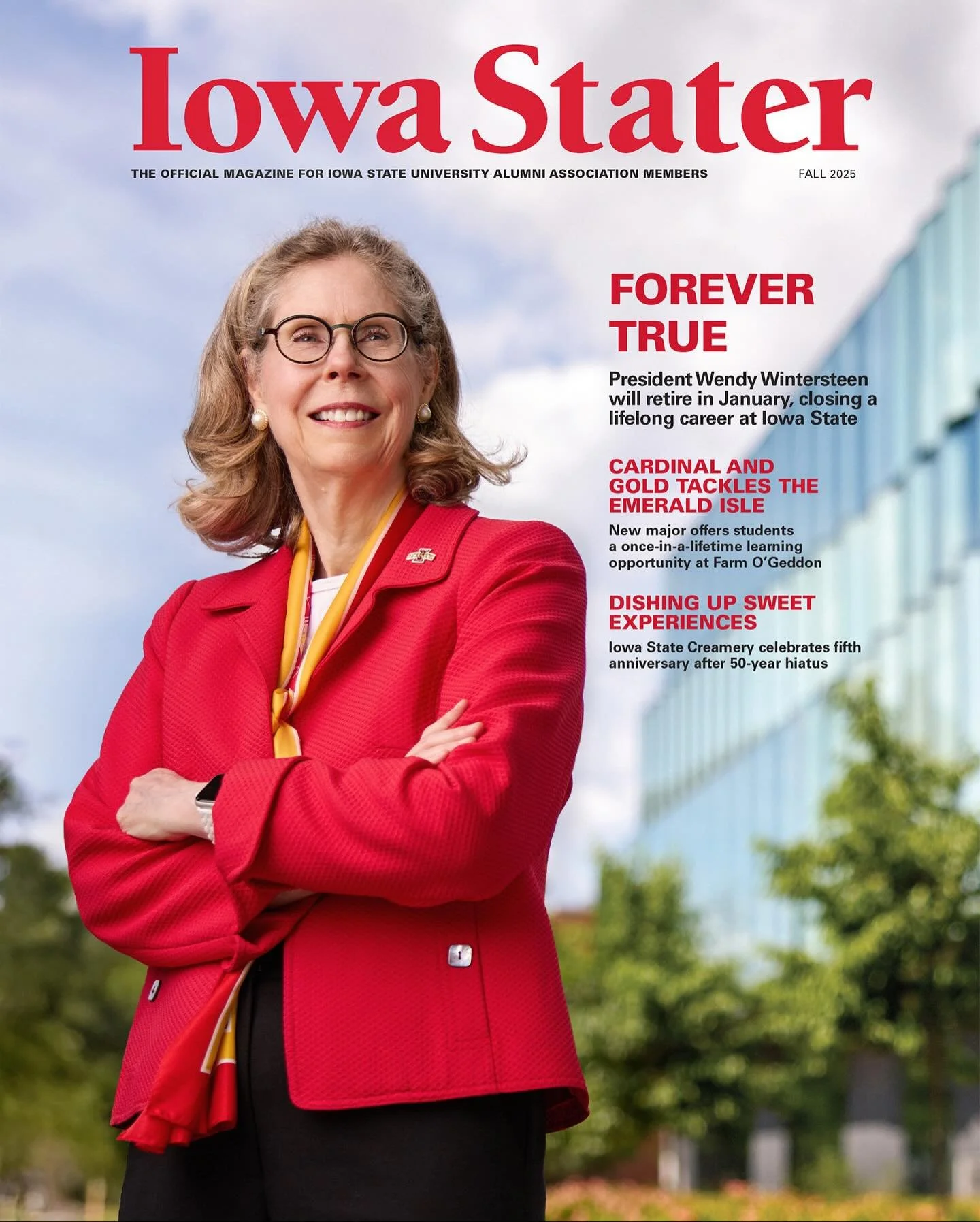 Recently published portraits of retiring @iowastateu President Wendy Wintersteen. Art direction from @ryanwpeterson at @isufoundation and Kirsten Kraklio from Iowa Stater Magazine, both of whom made great golf cart companions as we zipped between loc