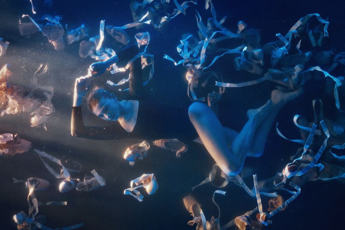 &ldquo;What if we put the point shoes in the water tank?&rdquo; A few photographs created in-camera during a late night creative jam at @davejunion &lsquo;s studio. Which one is your fav?