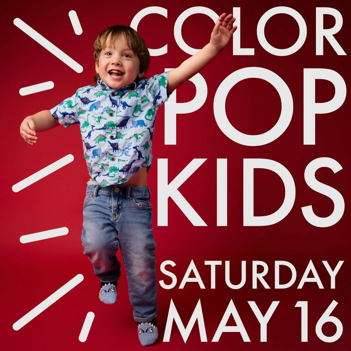 Your kid is one of a kind, and these sessions exist to prove it! Introducing Color Pop Kids - built around the idea that every kid deserves a photo that actually looks like them. Not stiff, not staged. Just real, vivid, and unapologetic. Bold backdro