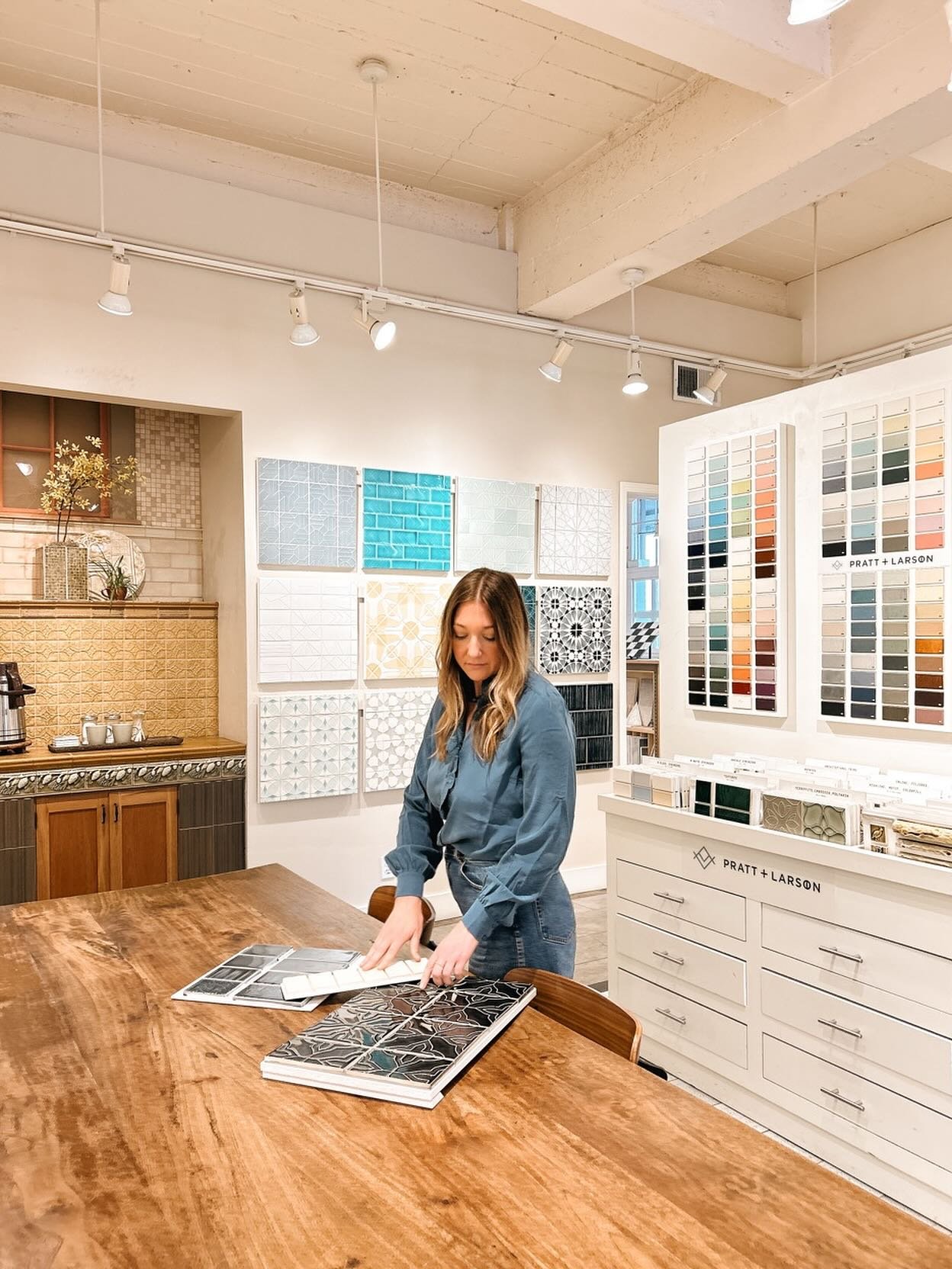 The last two weeks starting out as a Designer at Pratt + Larson have been just so wonderful. Come see me at the showroom to talk tile and learn about how we handmake our tile right here in the building. The process is honestly MAGIC!

As for First an