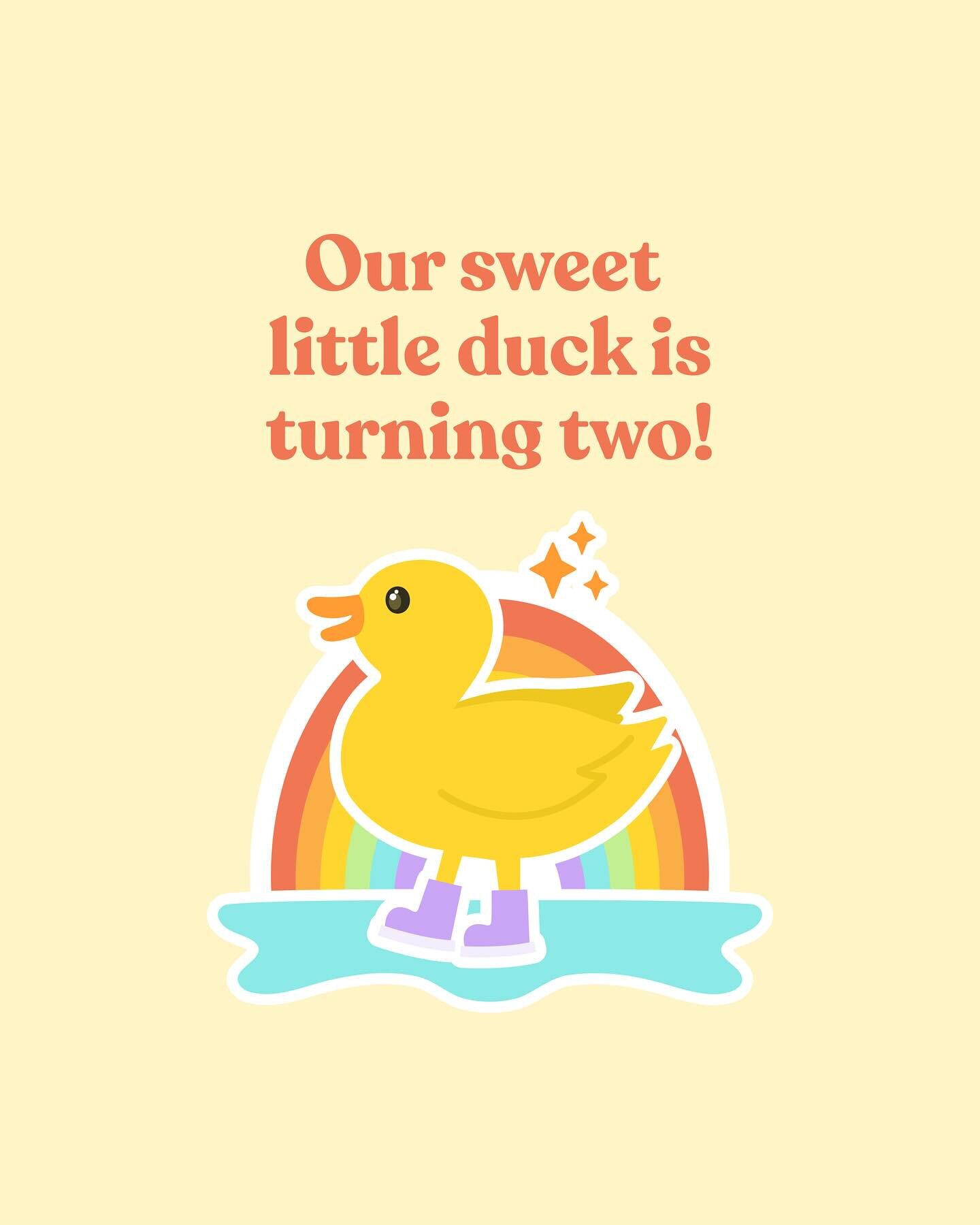 Plus side of being a designer? There are countless. But one of my faves is designing my own invitations. 

My wee babe is turning two next month 🥹. She is obsessed with ducks and the colour is yellow, so I couldn&rsquo;t help myself ☺️💛

When my fr