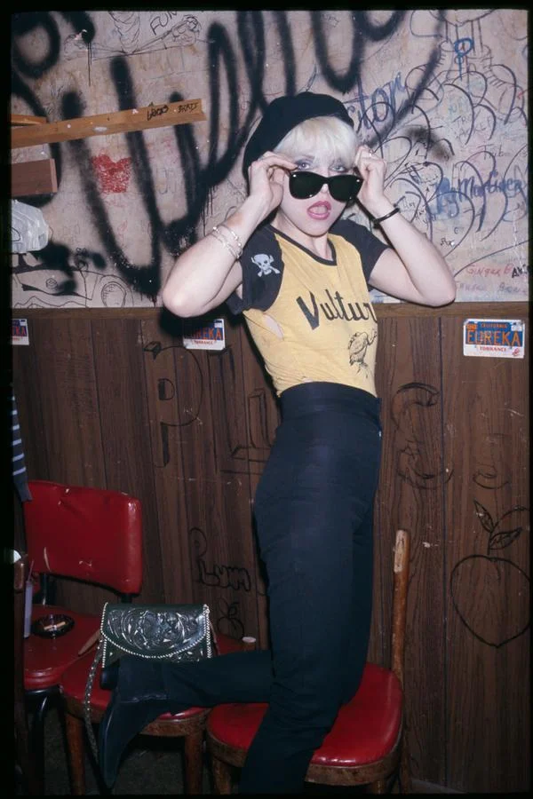 aint-talkin-bout-love:Debbie Harry of Blondie backstage at the Whiskey a Go Go (1977)