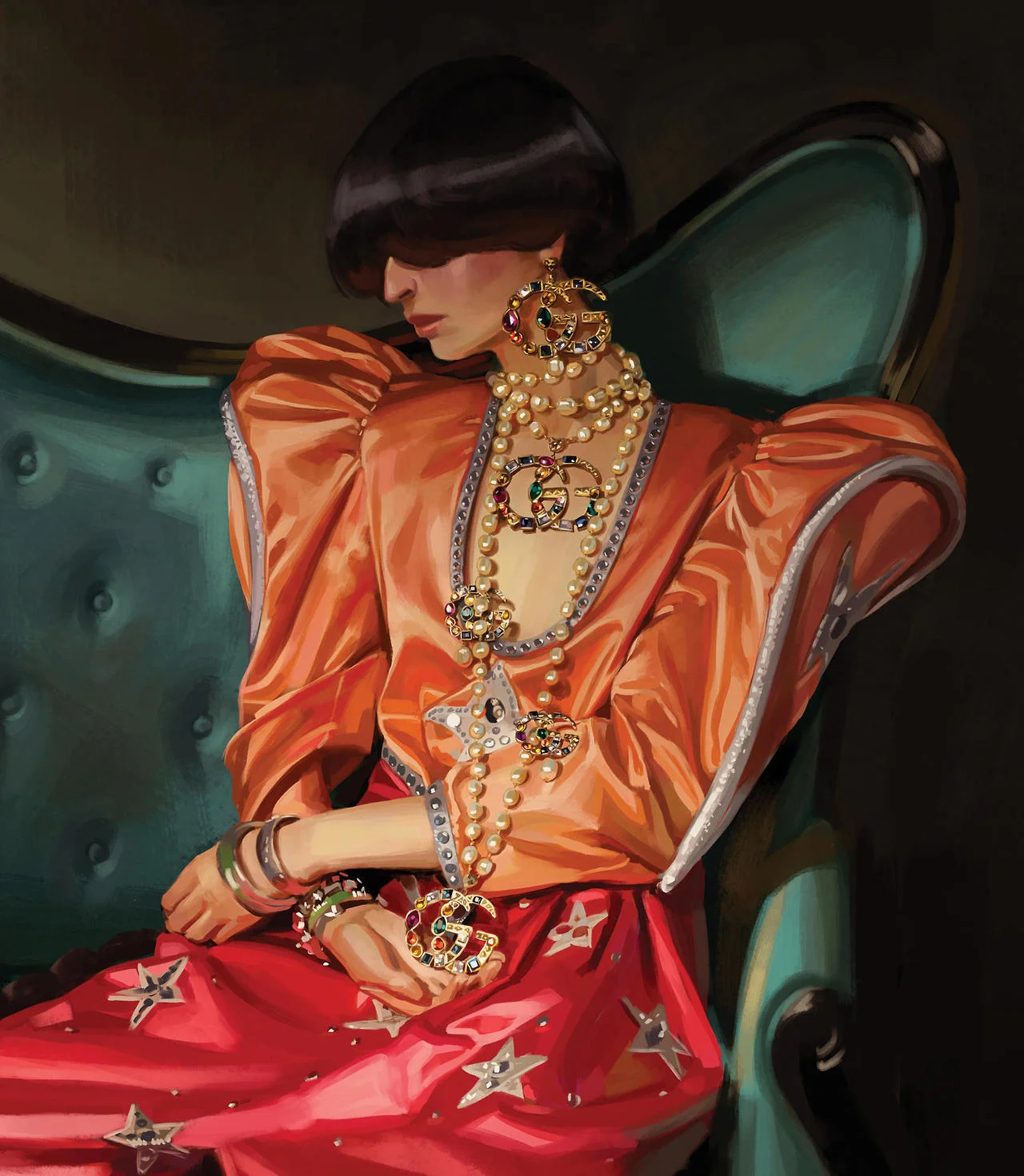 anammv:
Gucci Spring 2018 Campaign, illustrated by Ignasi Monreal