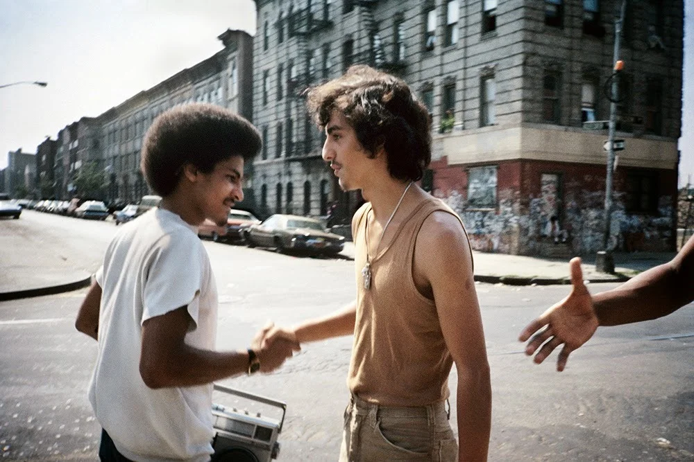 oldnewyork:Handshake Bushwick, Brooklyn, NY, September 1984, Meryl Meisler (source)