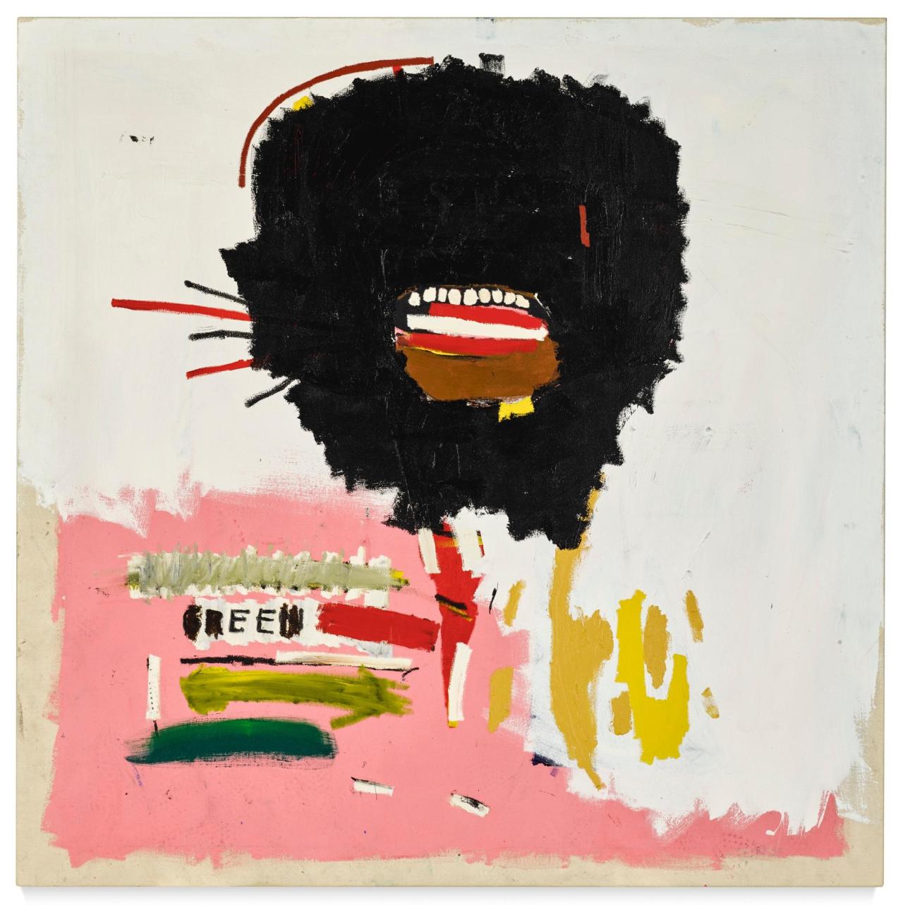 jimlovesart:Jean-Michel Basquiat - untitled (Wax), 1984. 