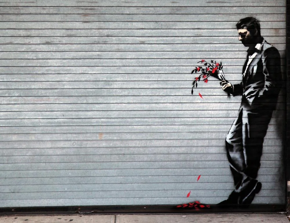 On the gate at Larry Flynt’s former Hustler Club in Hell’s Kitchen
#BestBanksy