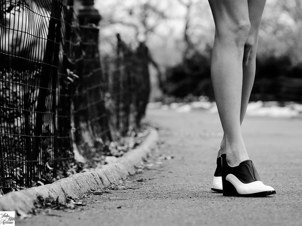 Get graphic. Black and white Reed Krakoff Oxfords. 