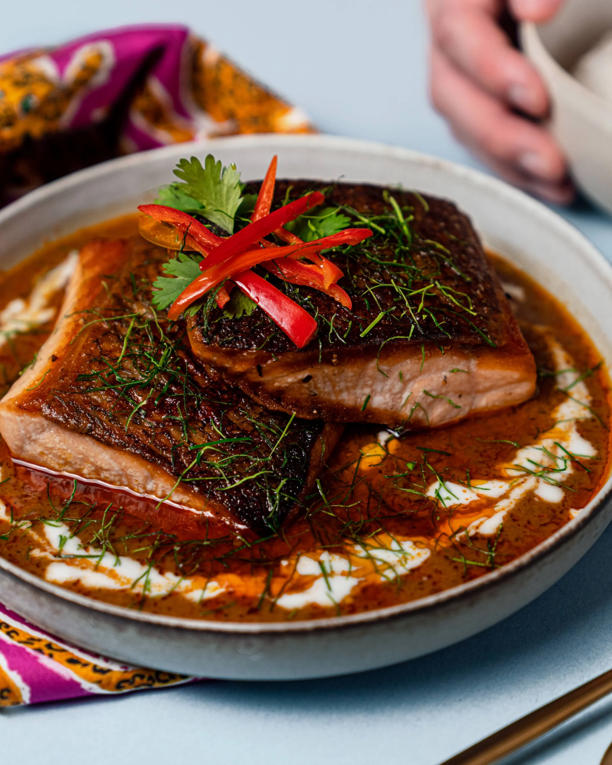 Choo Chee Curry Salmon — Kvaroy Arctic