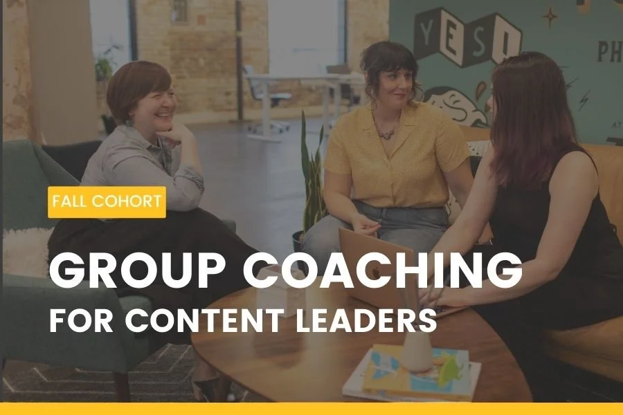 Group Coaching for Content Leaders