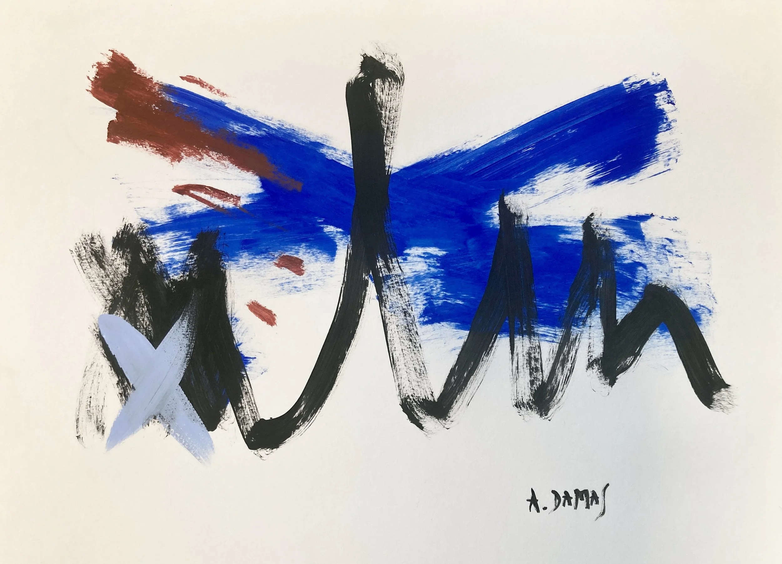  Acrylic paint on paper 