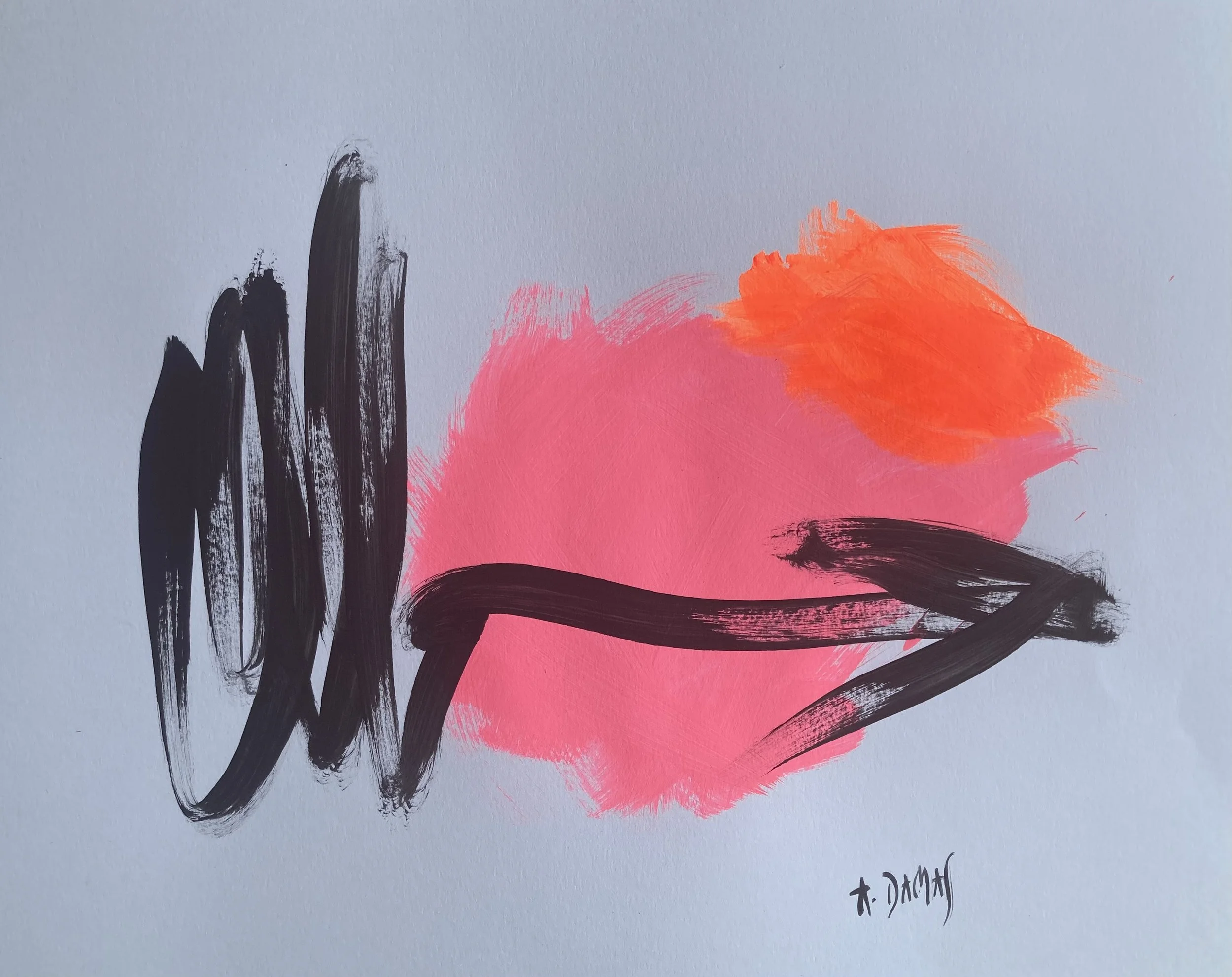  Acrylic paints on paper 