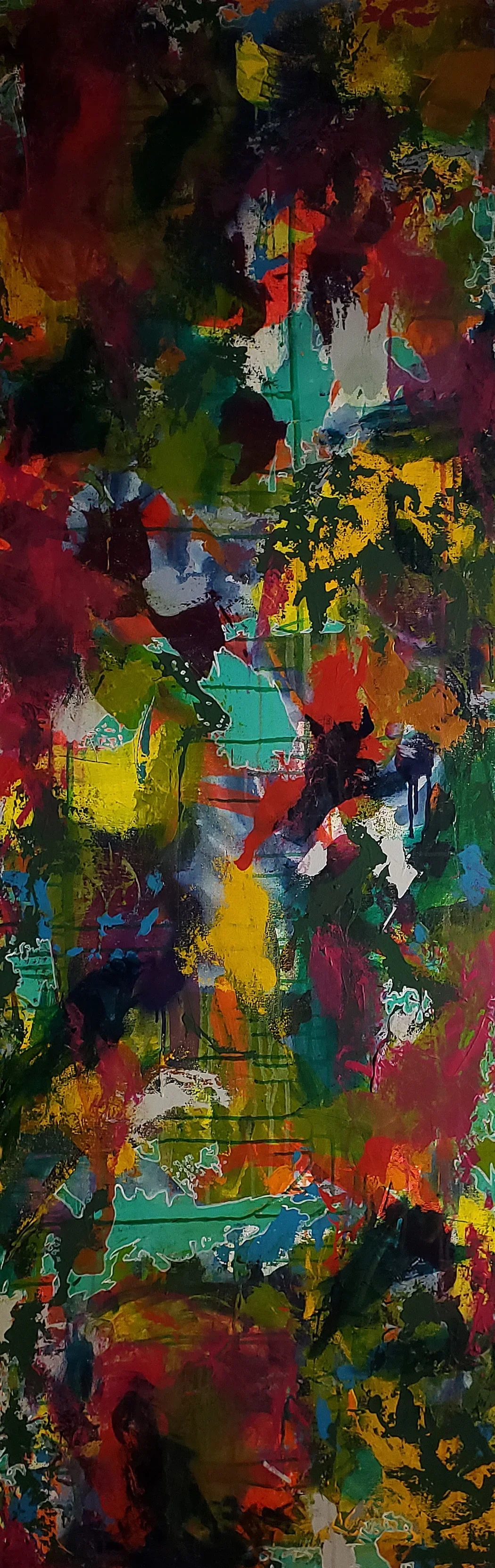 Caroline Gonzales
"Standing Tall Through It All"
Acrylic on Canvas
24” x 72”
$3,000